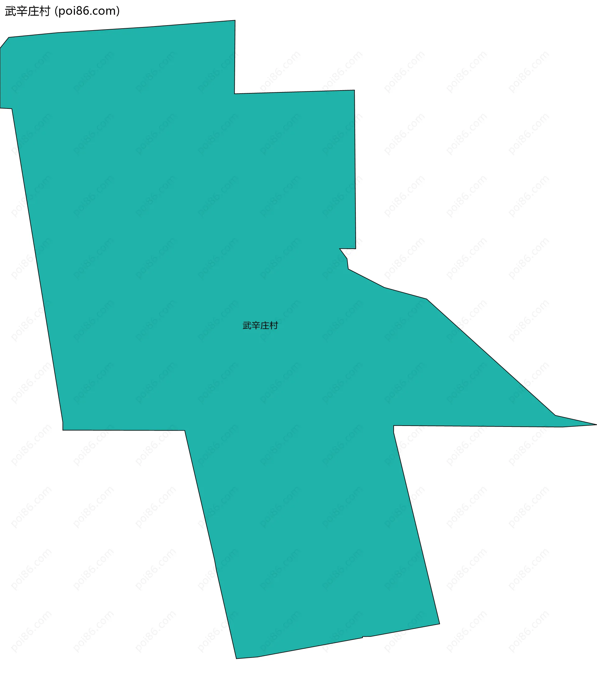 武辛庄村边界地图