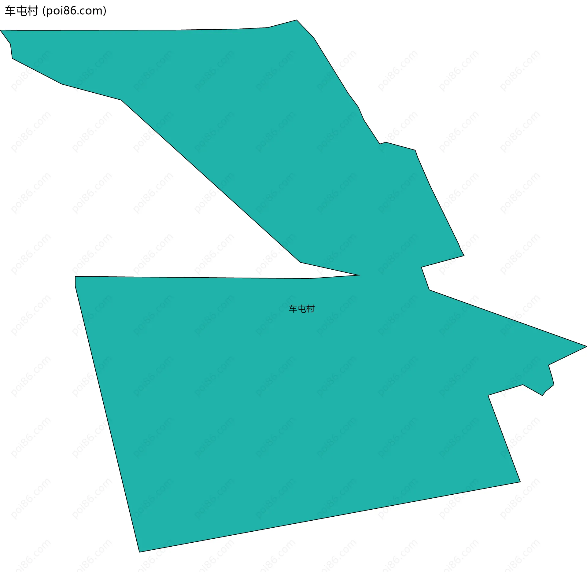 车屯村边界地图