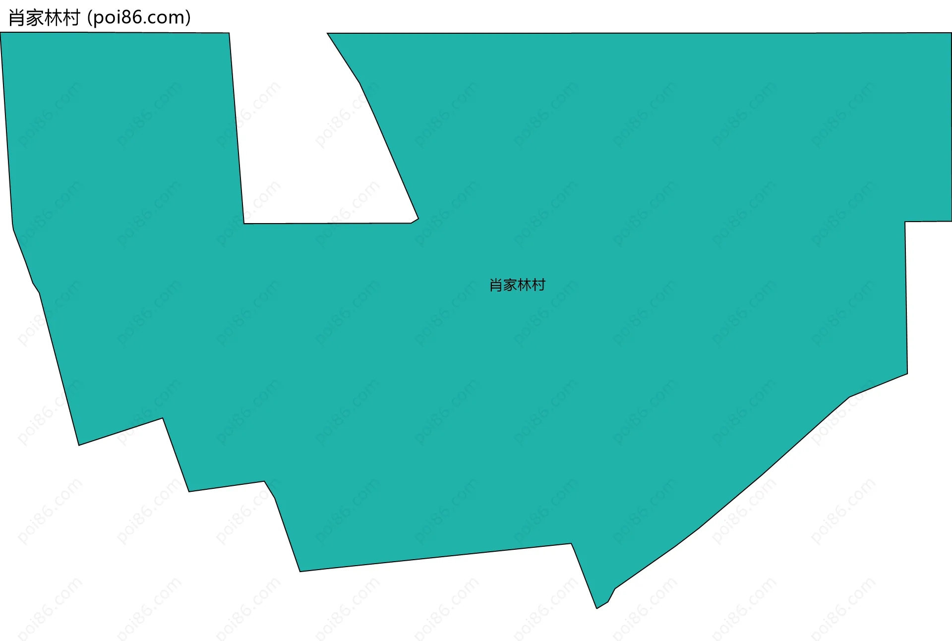 肖家林村边界地图