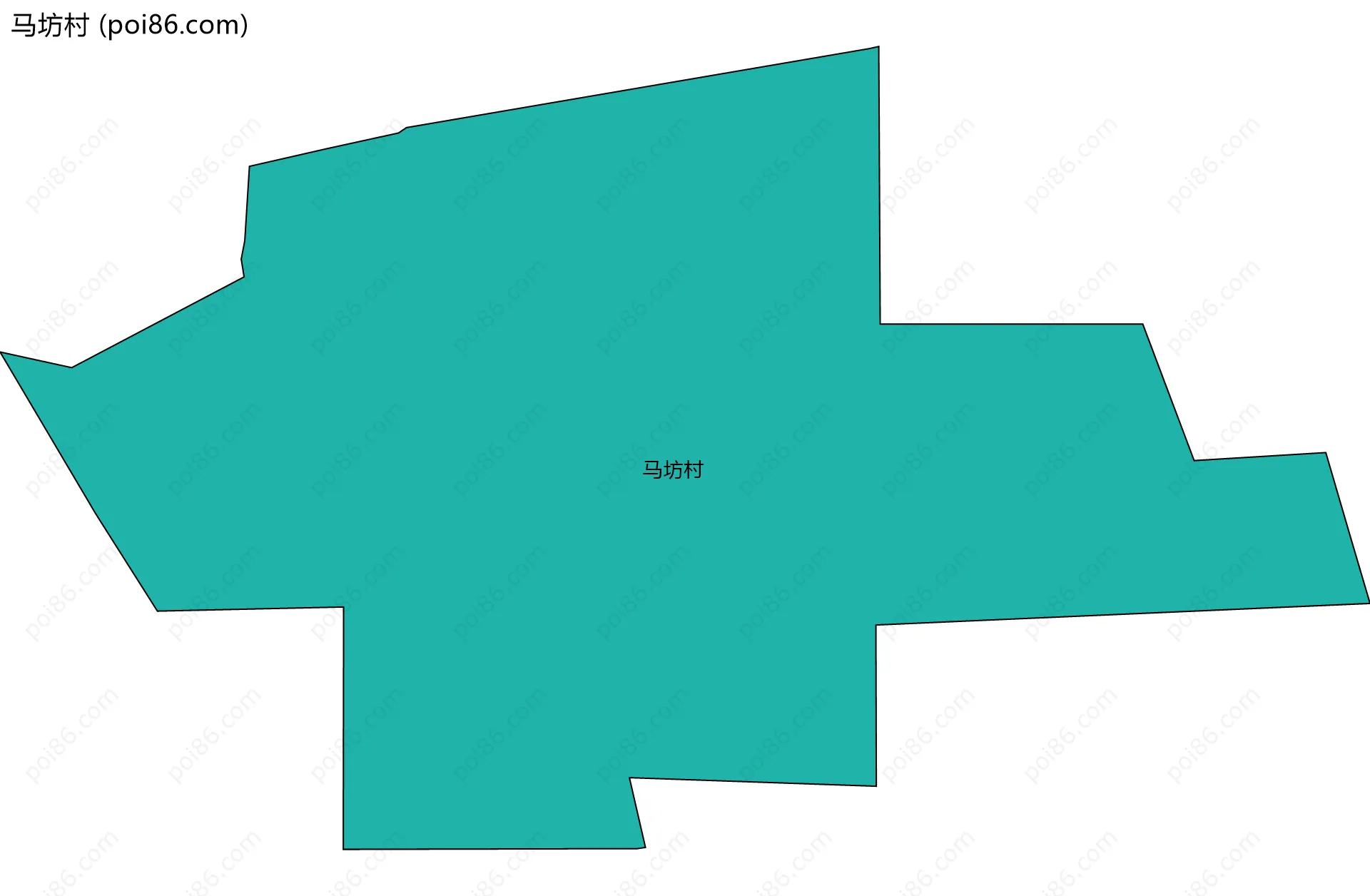 马坊村边界地图