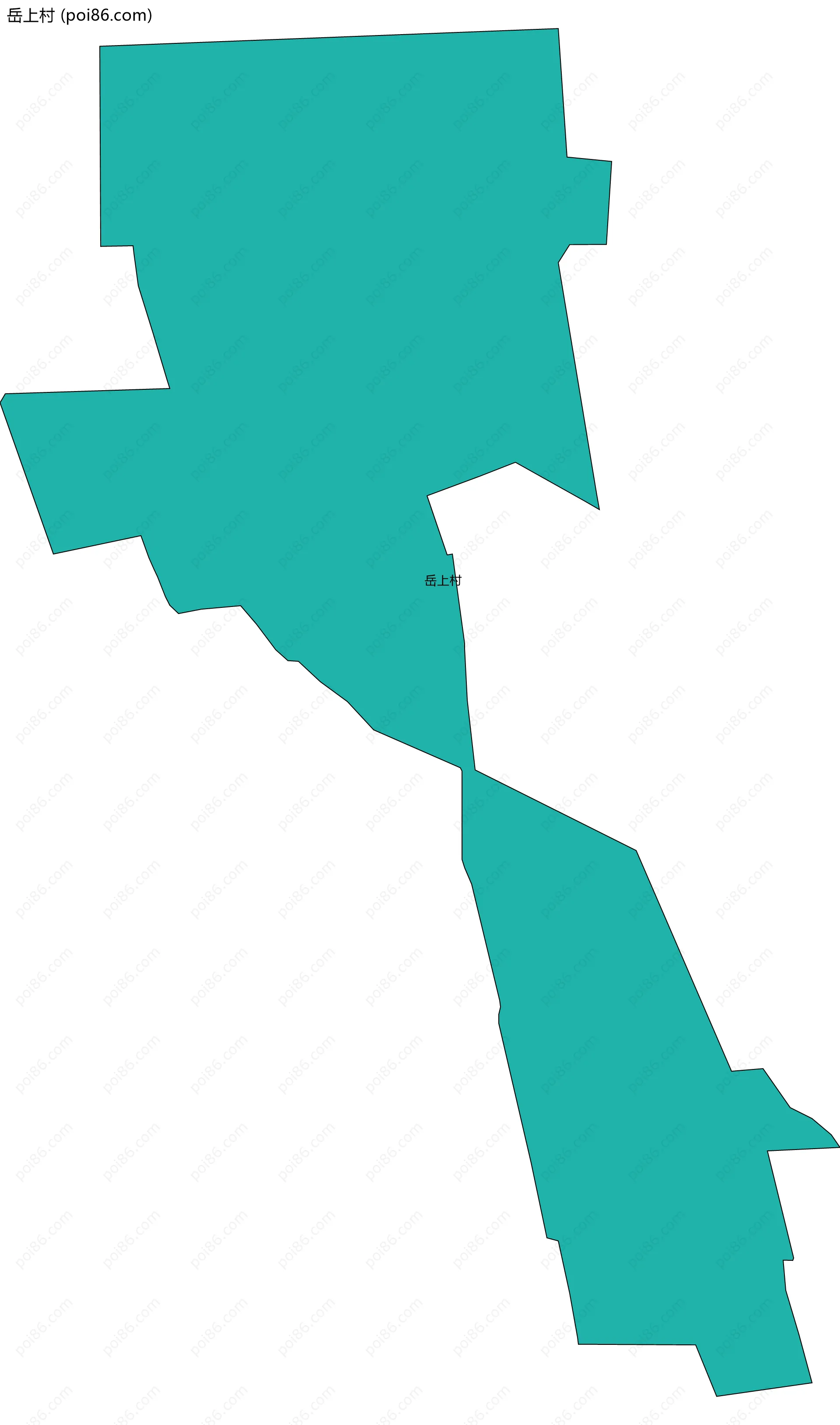 岳上村边界地图