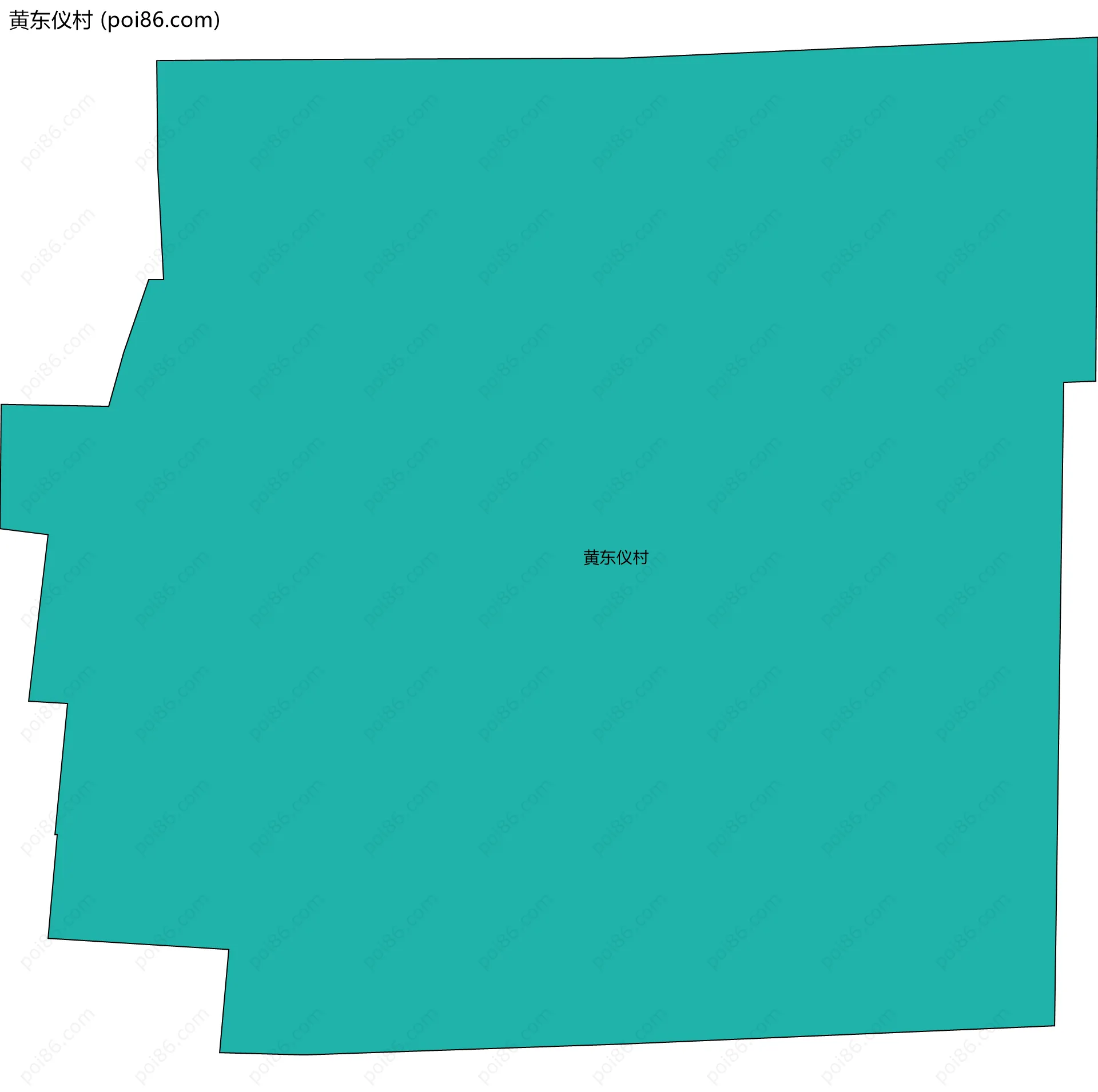 黄东仪村边界地图