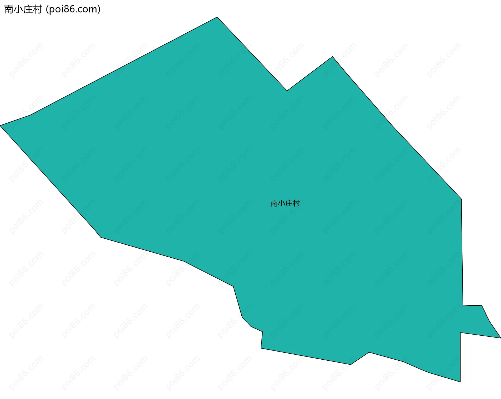 南小庄村边界地图