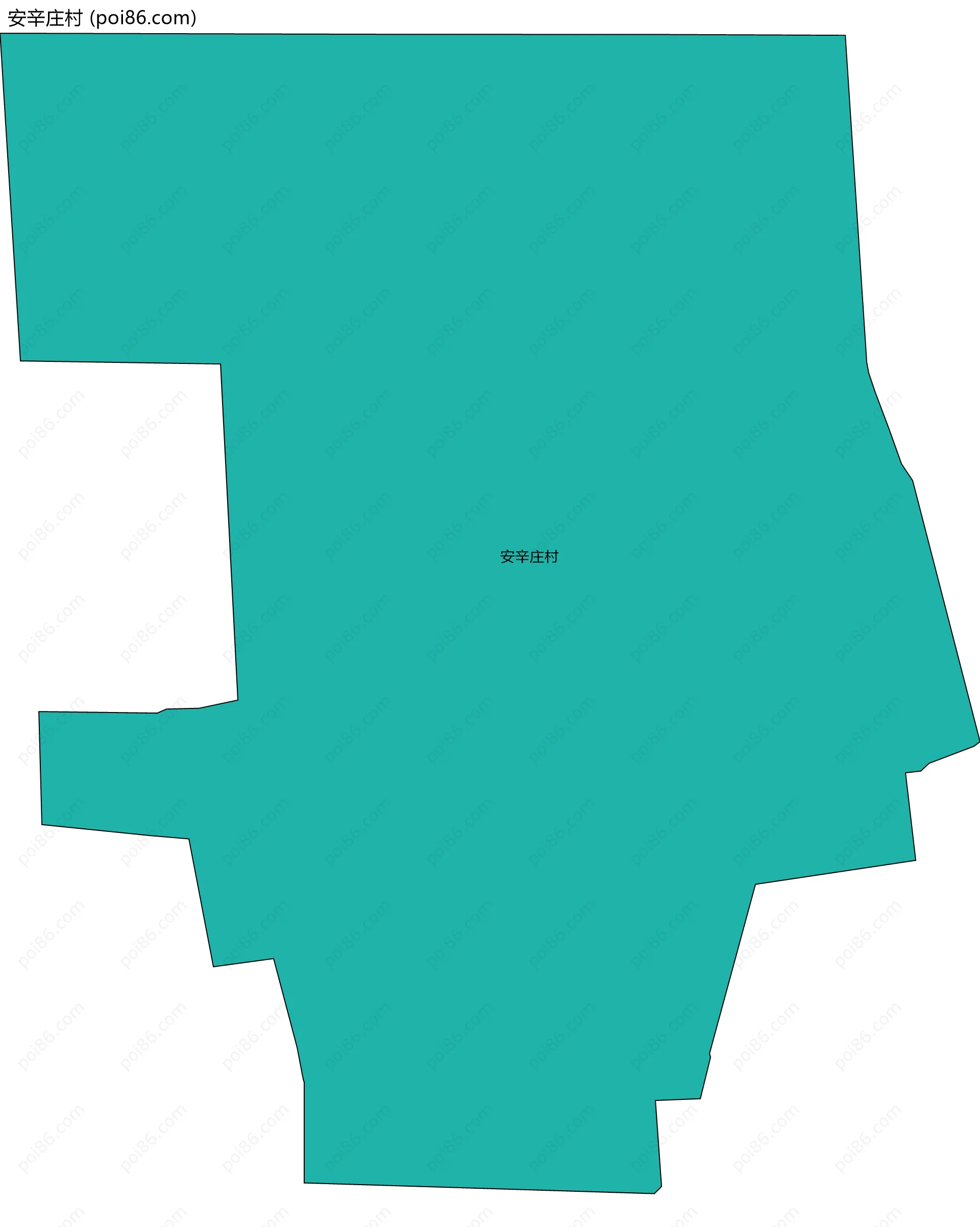 安辛庄村边界地图