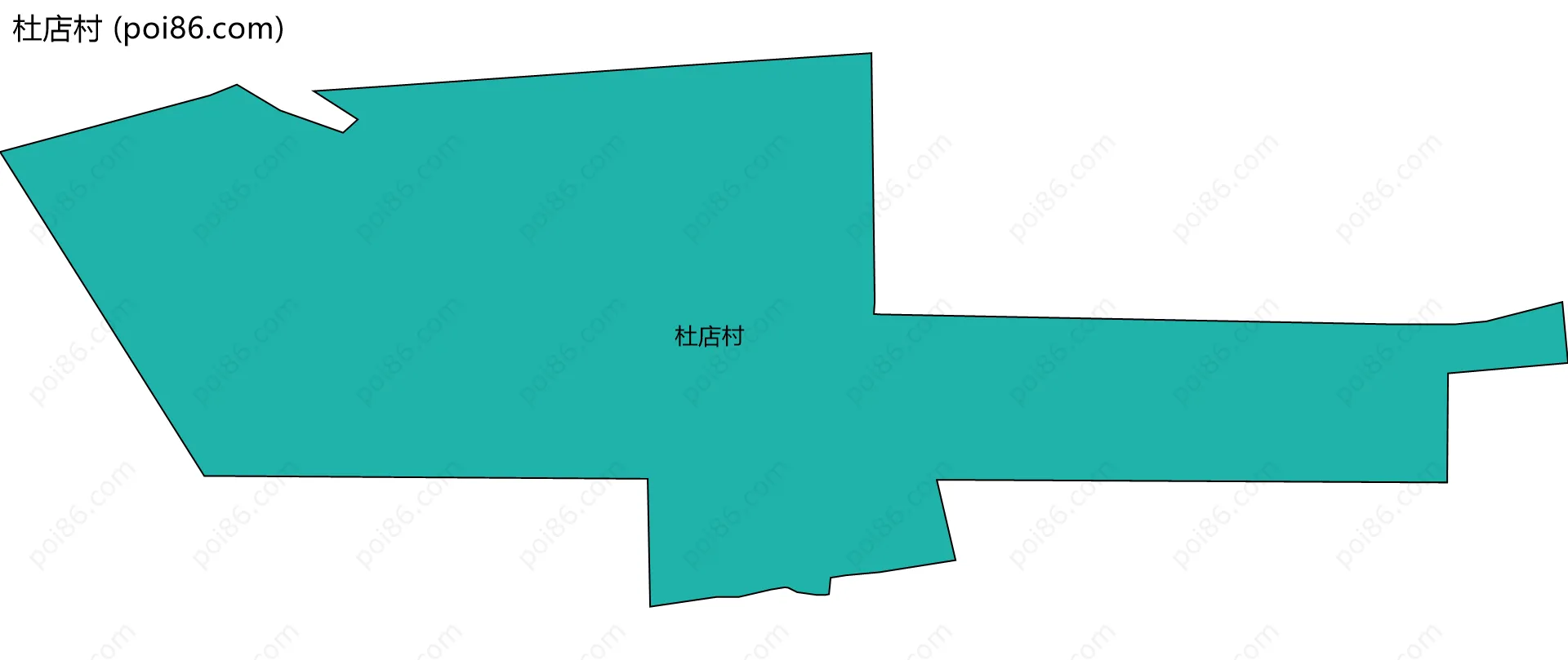 杜店村边界地图