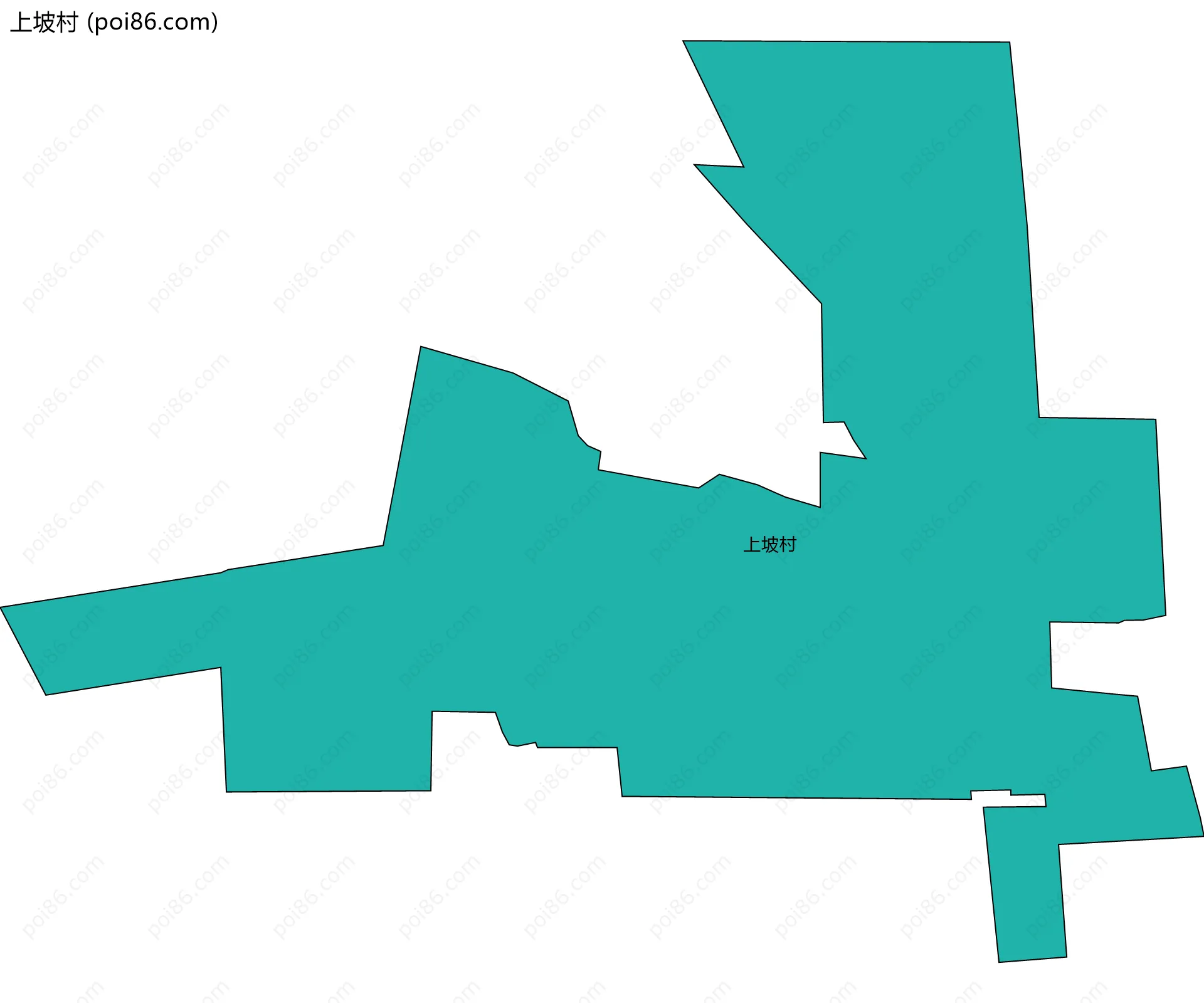 上坡村边界地图