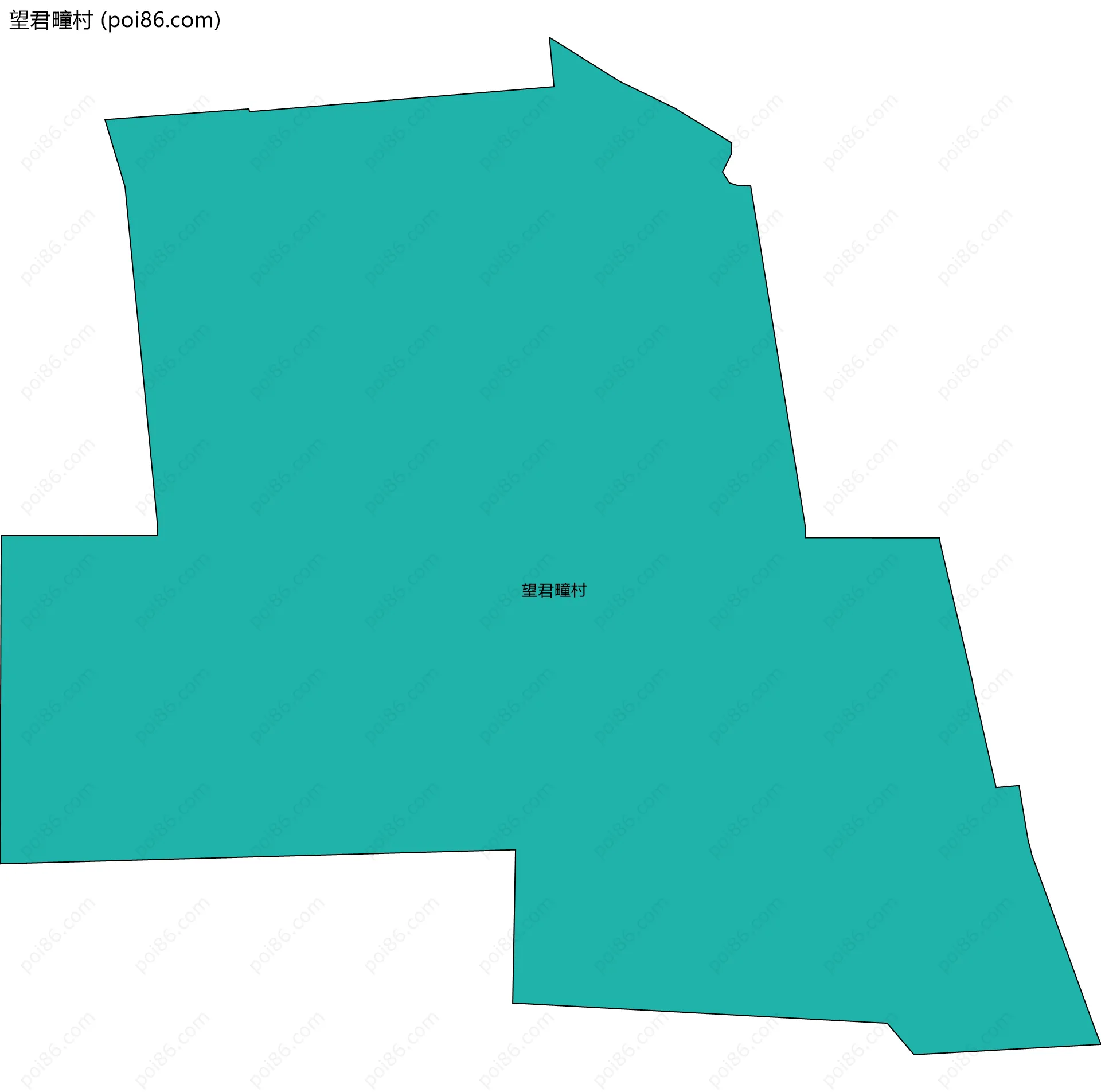 望君疃村边界地图