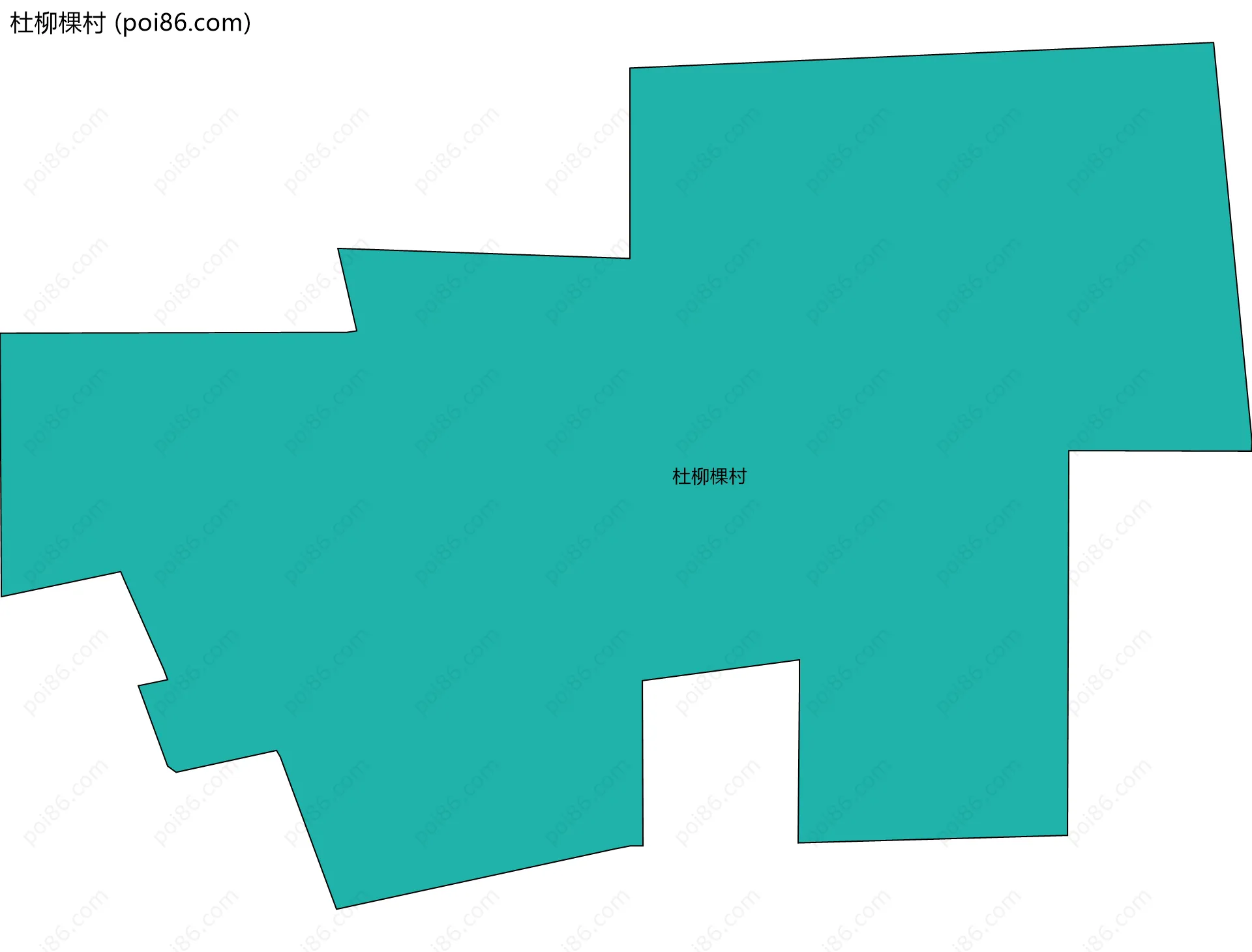 杜柳棵村边界地图
