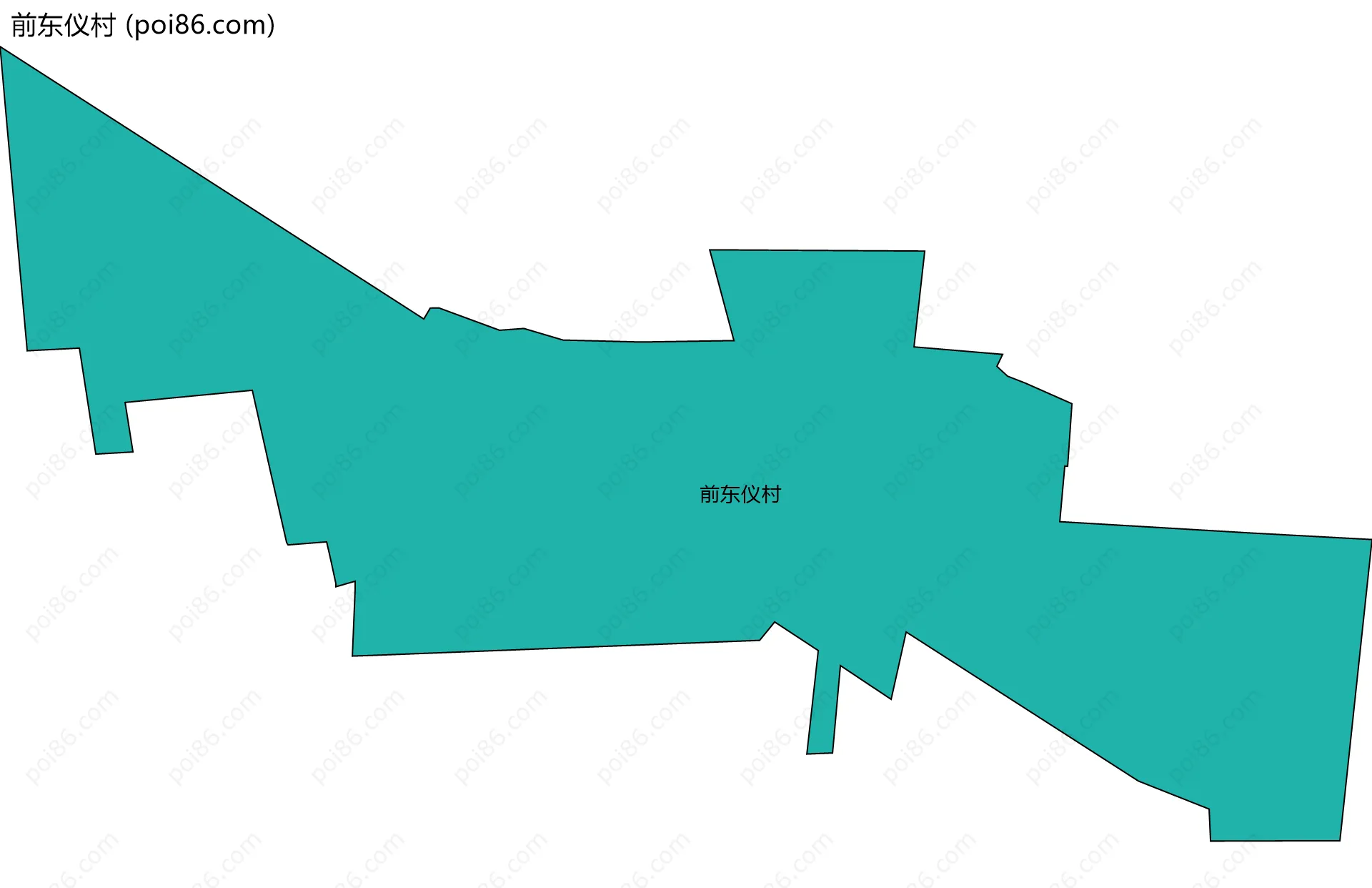 前东仪村边界地图
