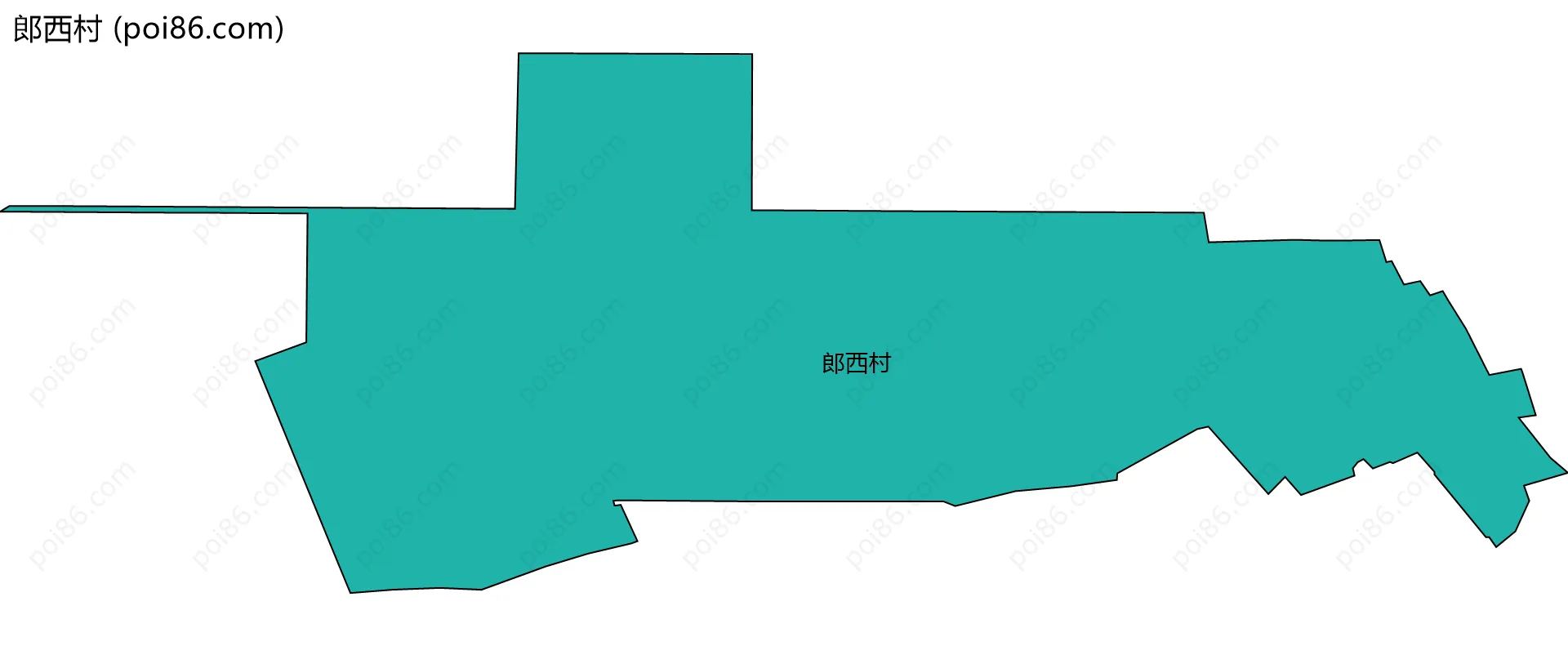 郎西村边界地图