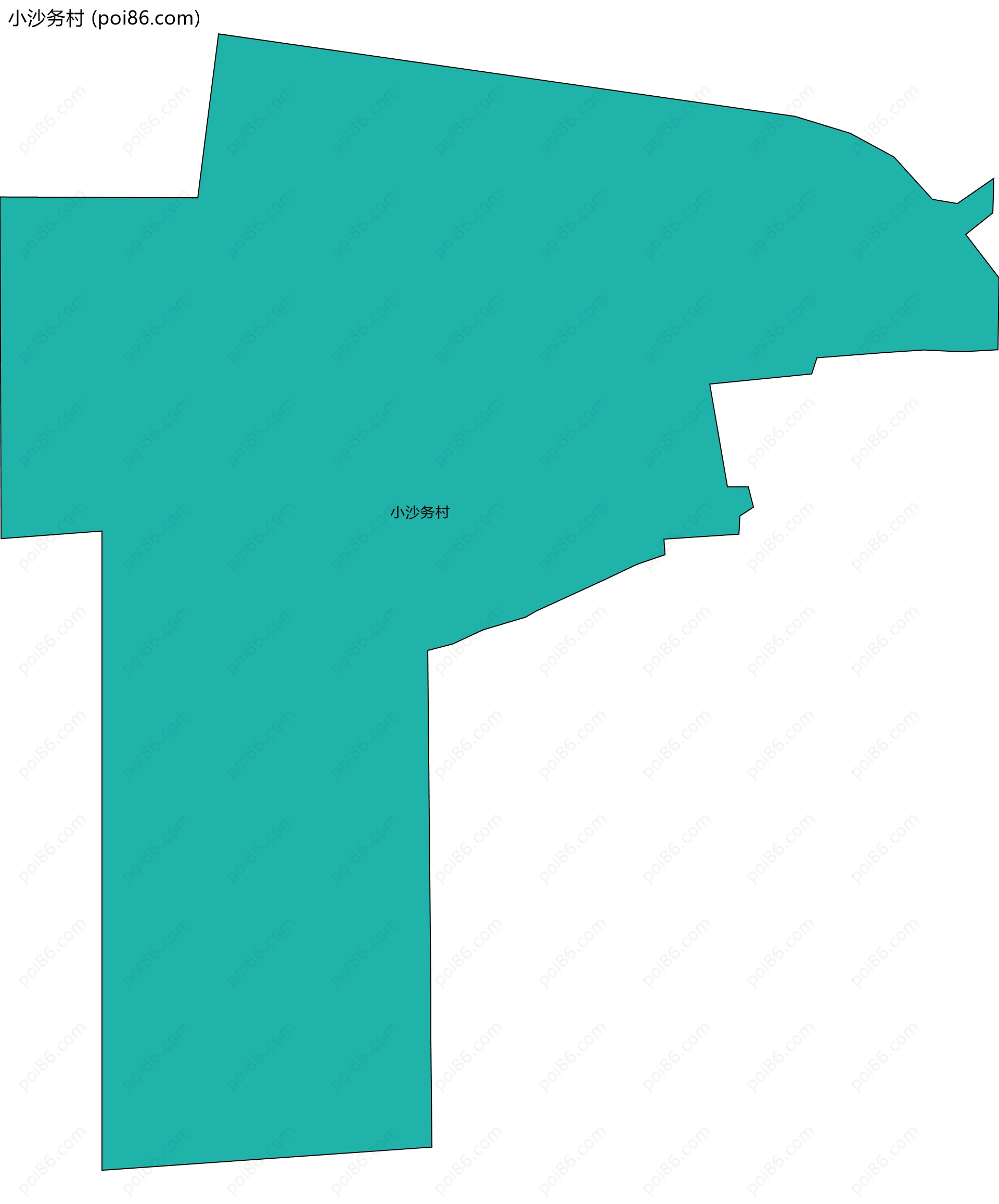 小沙务村边界地图