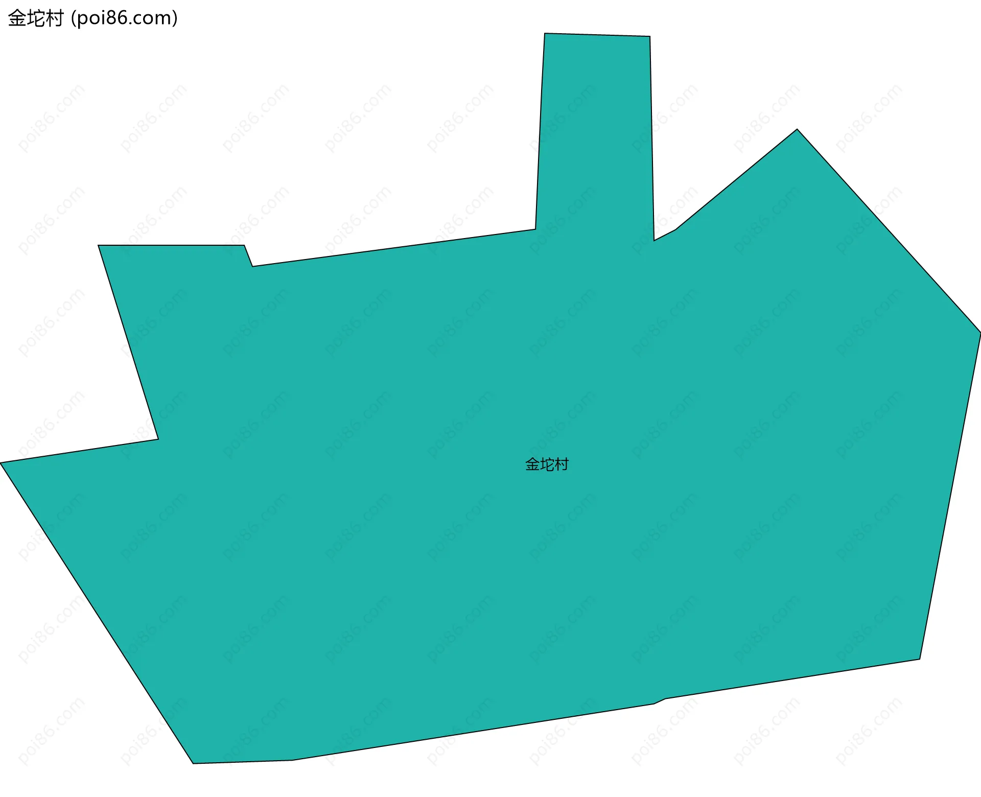 金坨村边界地图