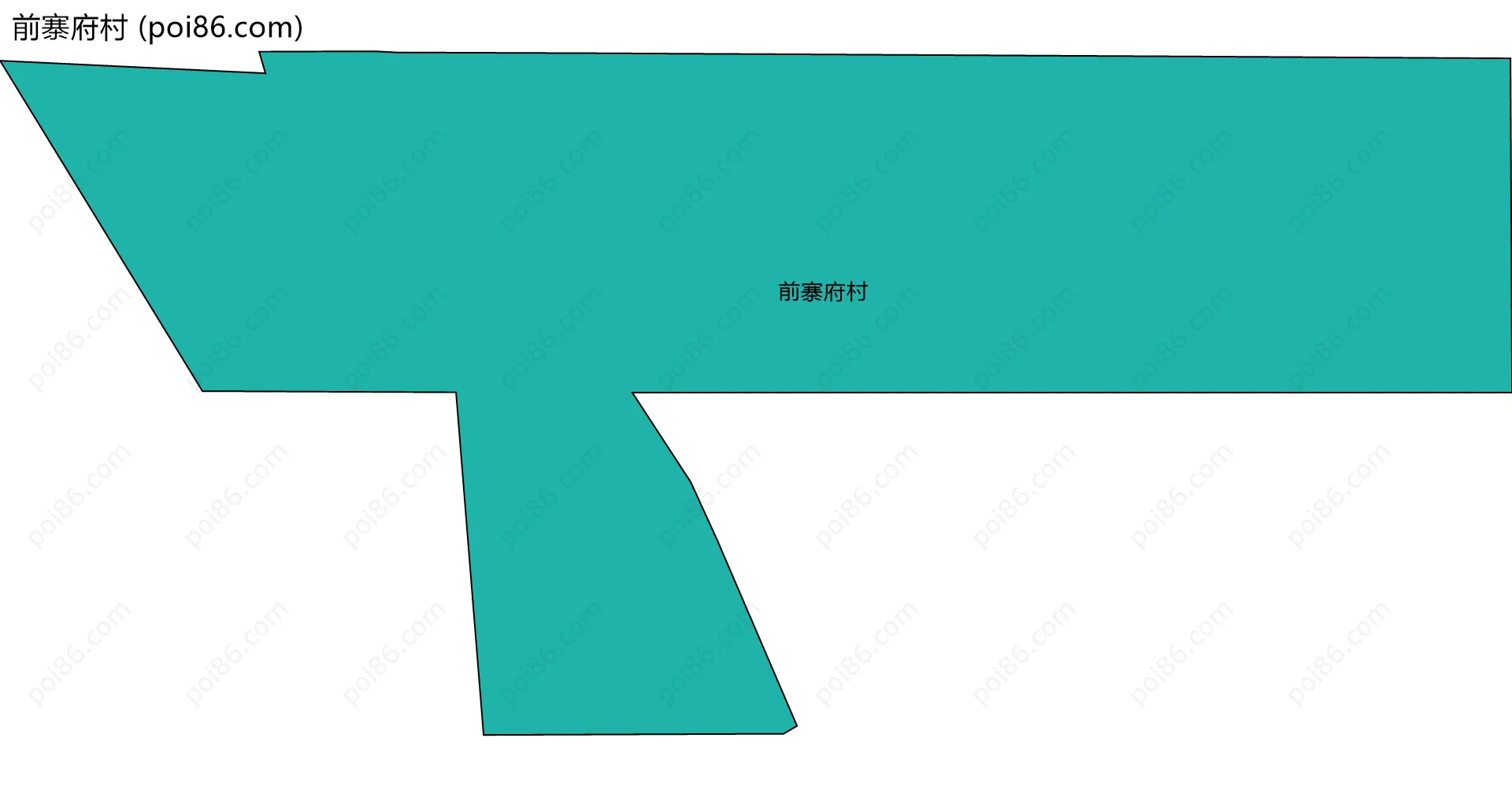 前寨府村边界地图