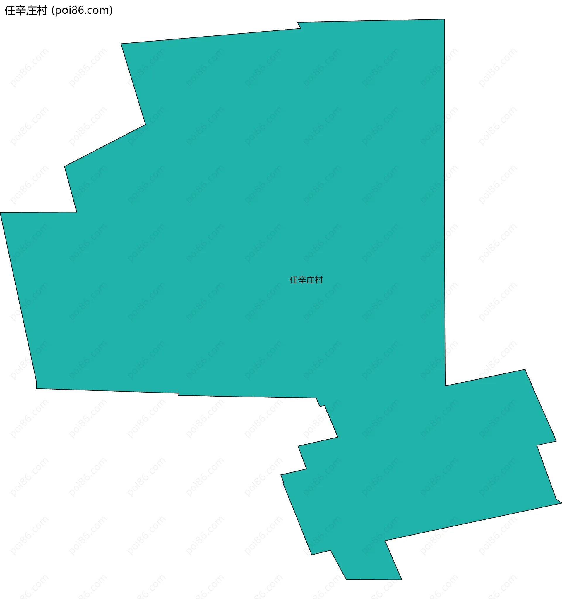 任辛庄村边界地图
