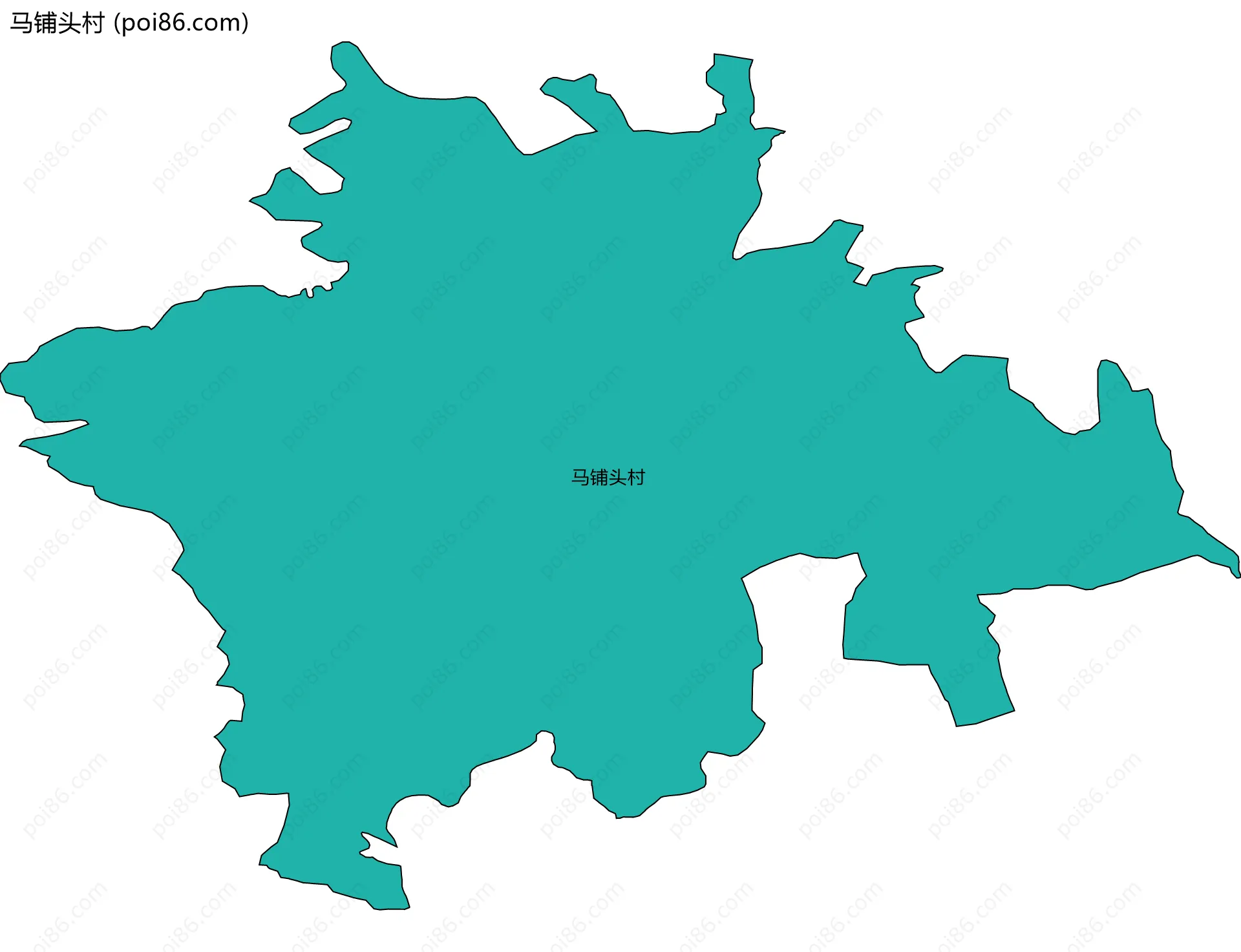 马铺头村边界地图