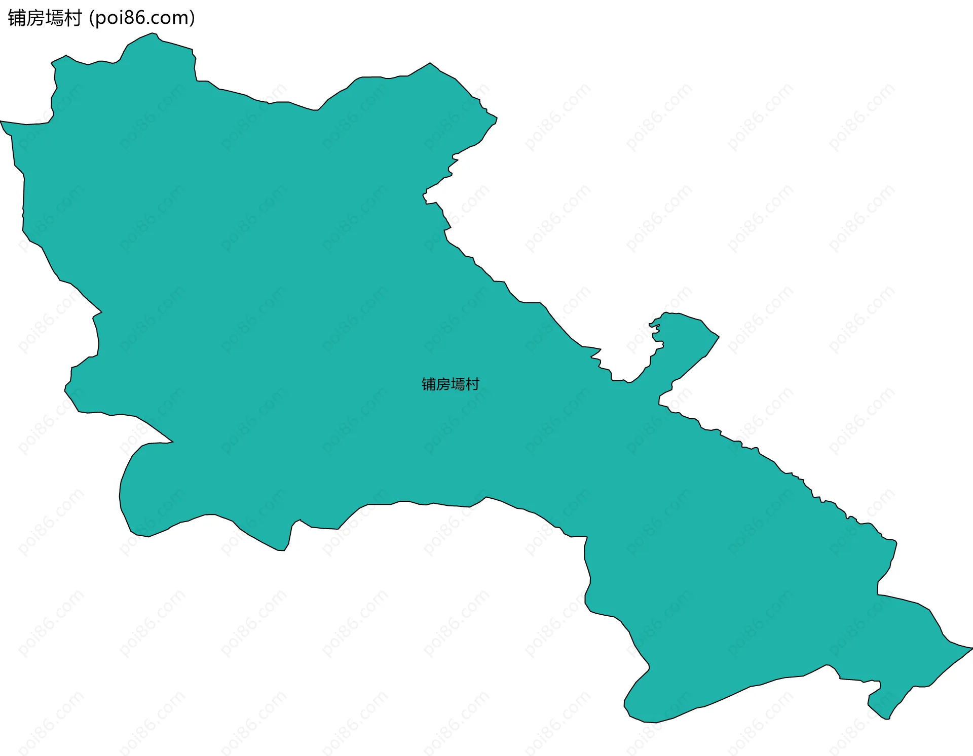 铺房墕村边界地图