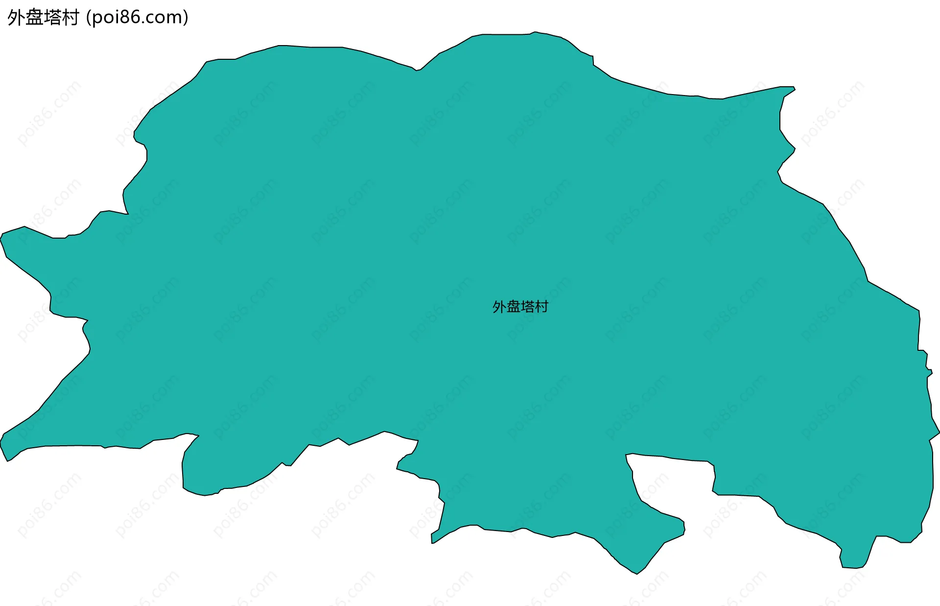 外盘塔村边界地图