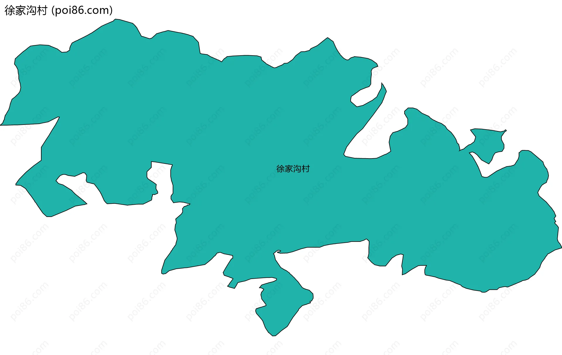 徐家沟村边界地图