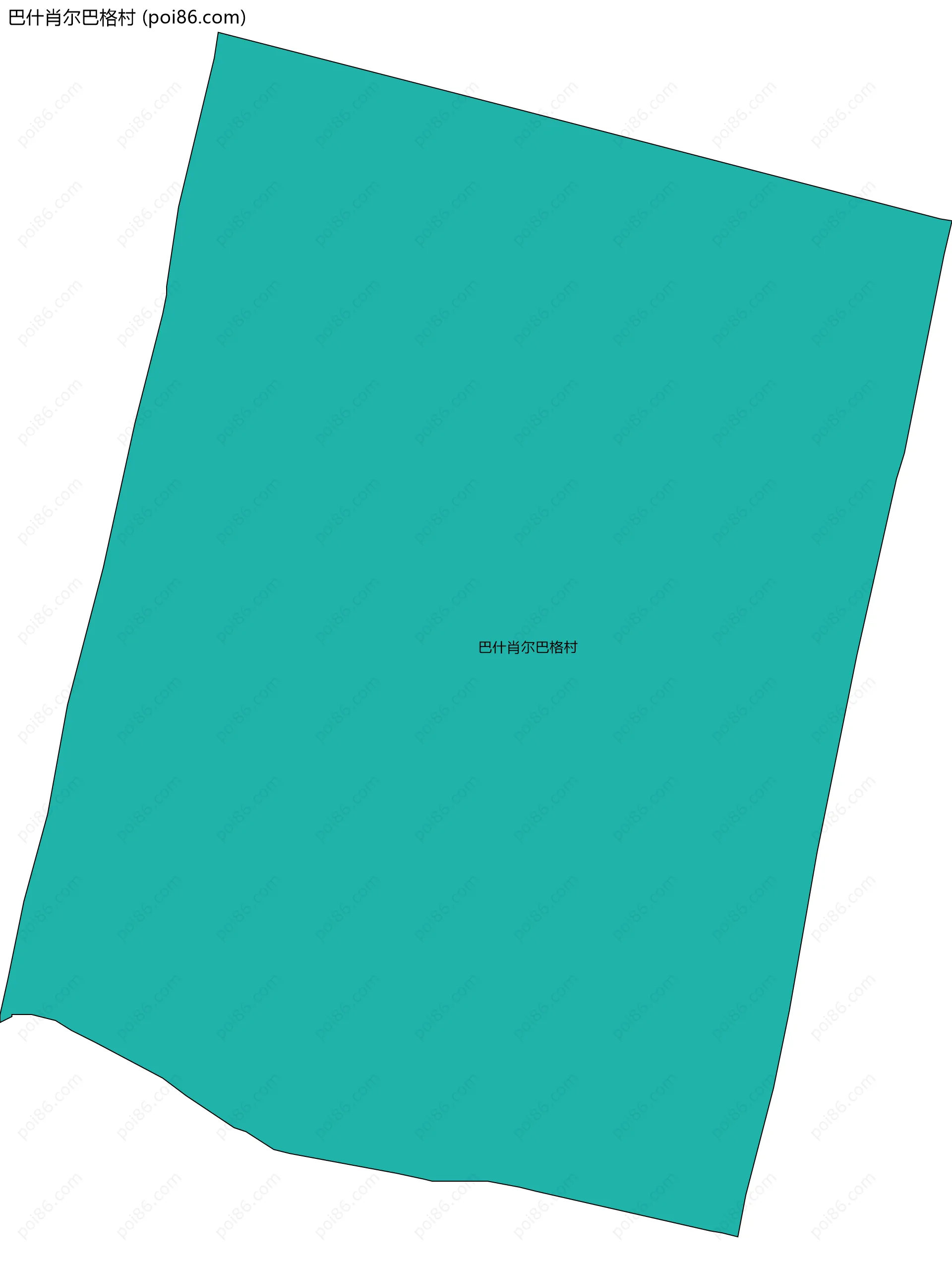 巴什肖尔巴格村边界地图