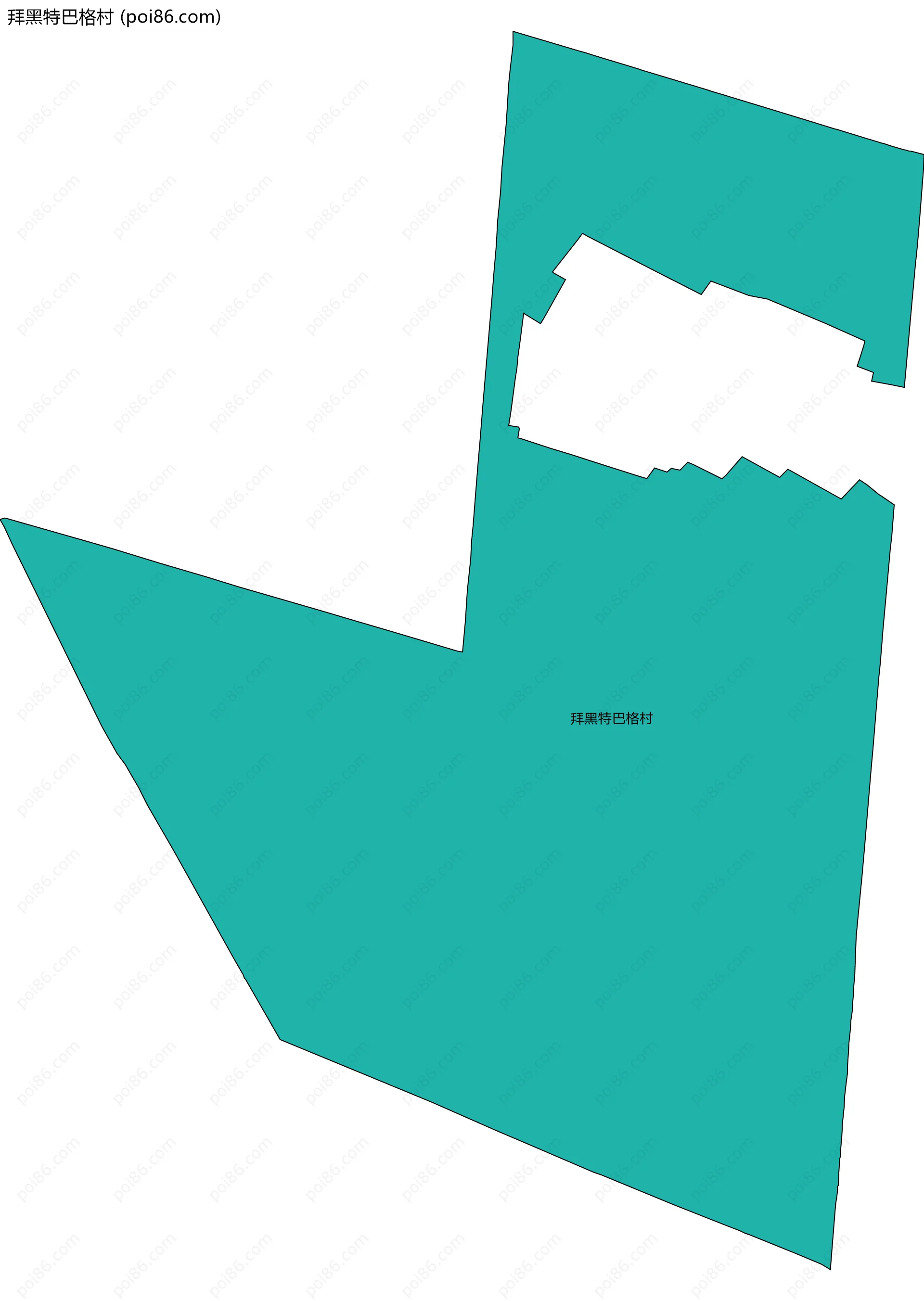 拜黑特巴格村边界地图