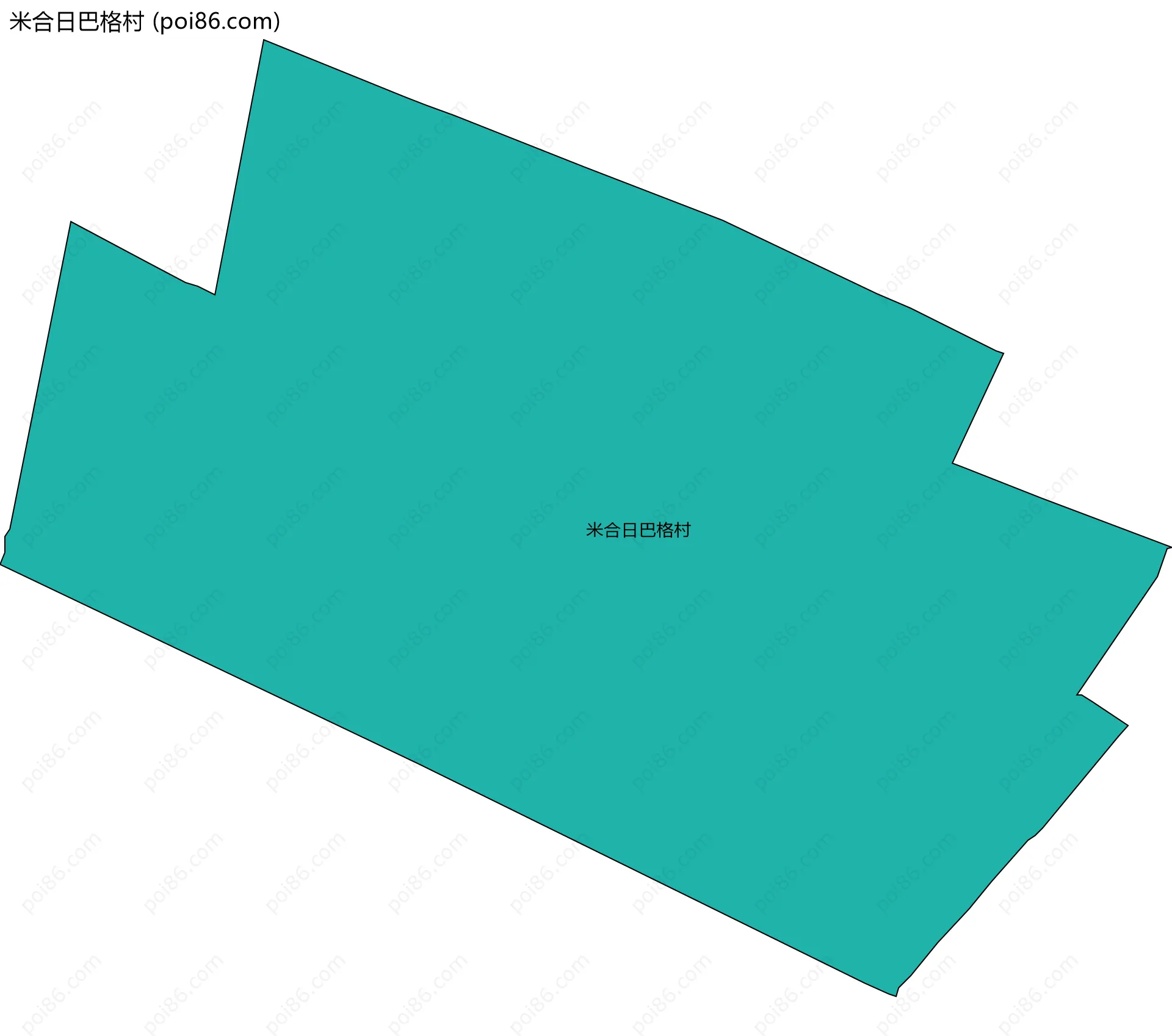 米合日巴格村边界地图
