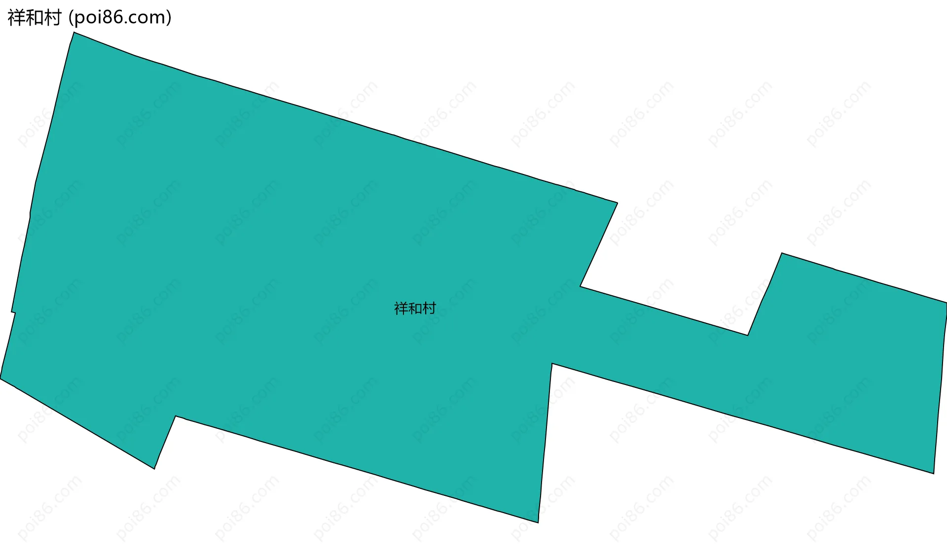 祥和村边界地图