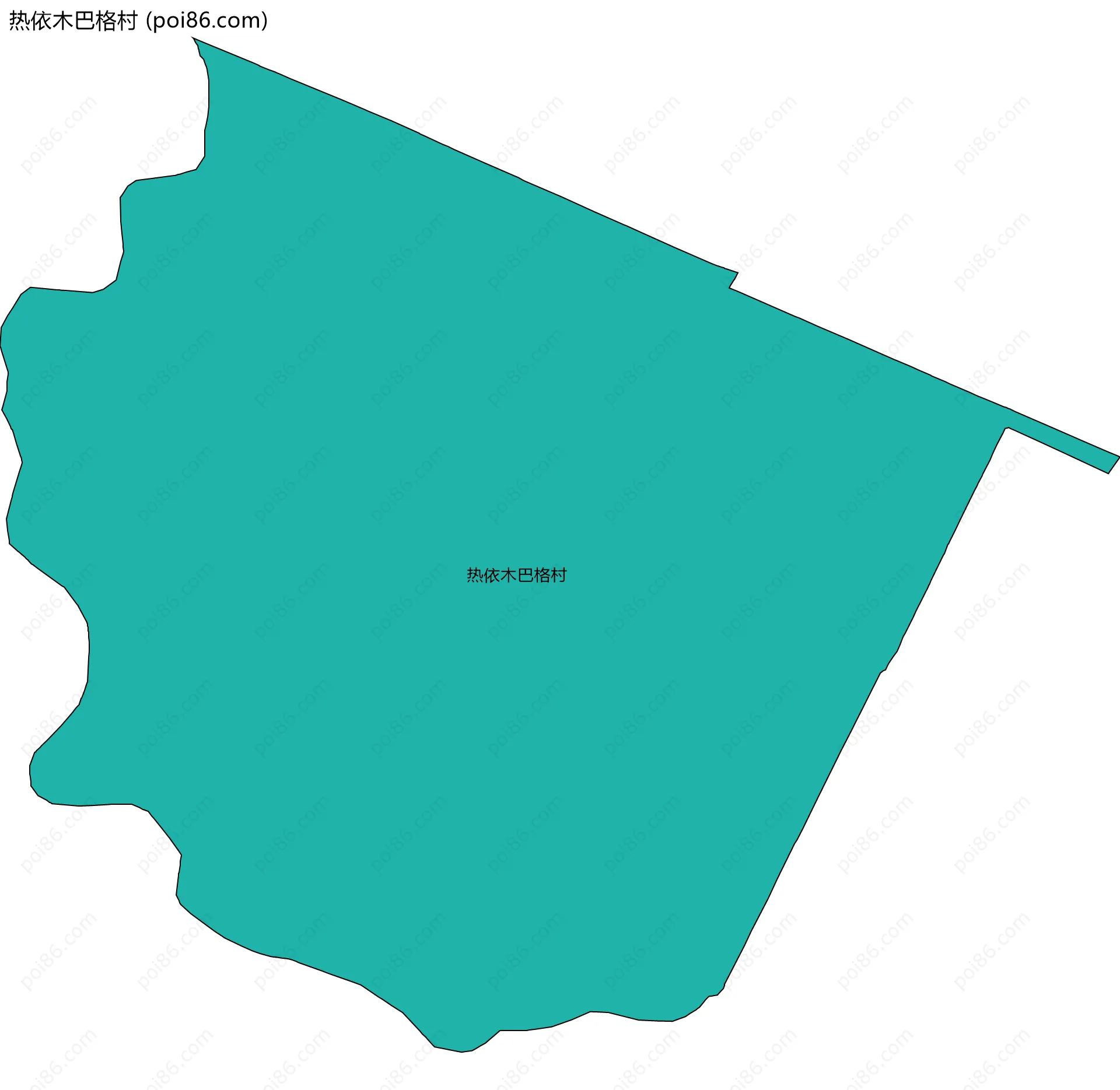 热依木巴格村边界地图