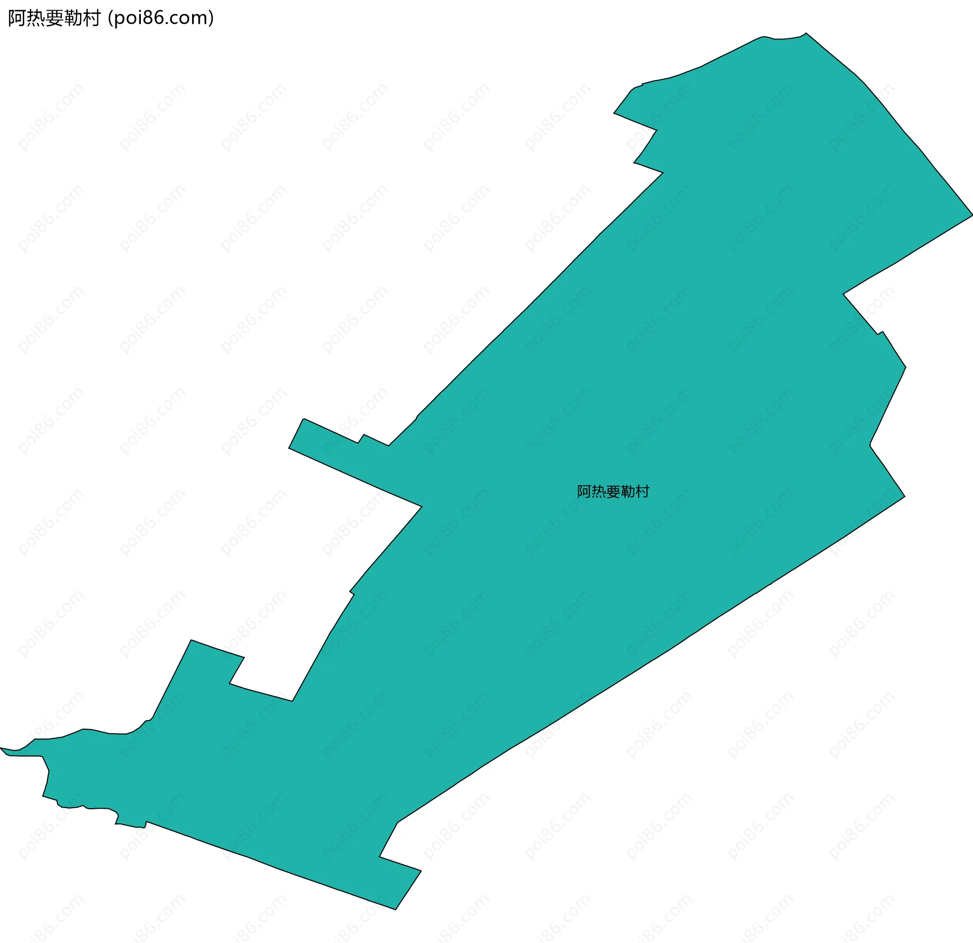 阿热要勒村边界地图