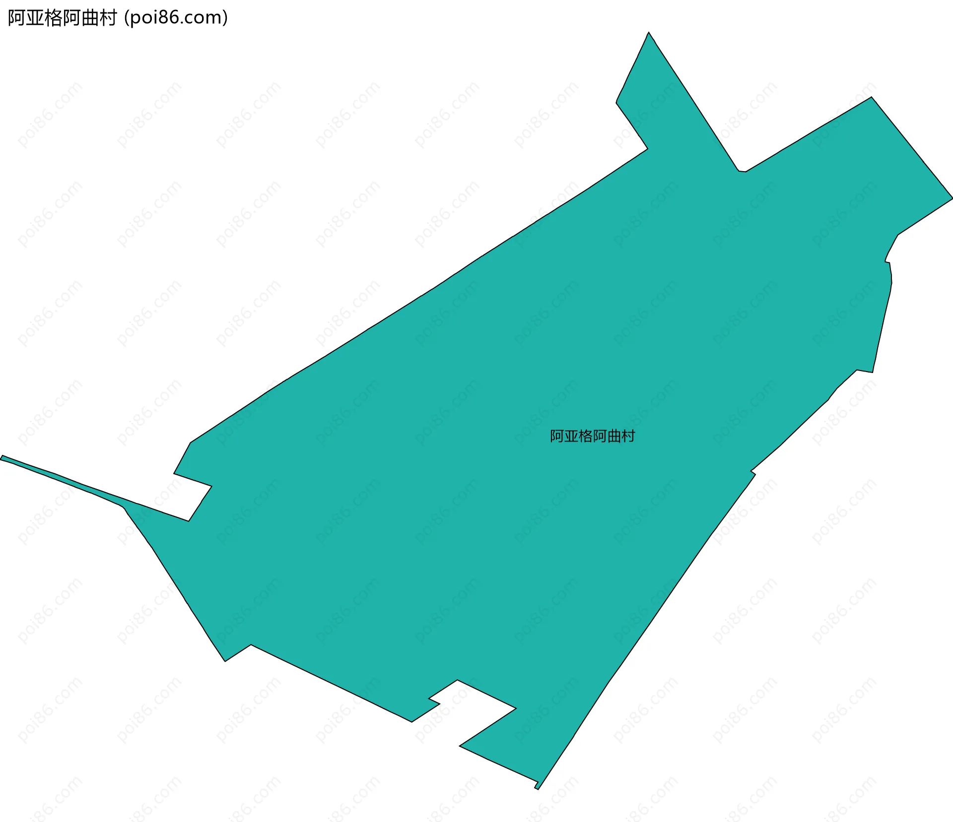 阿亚格阿曲村边界地图