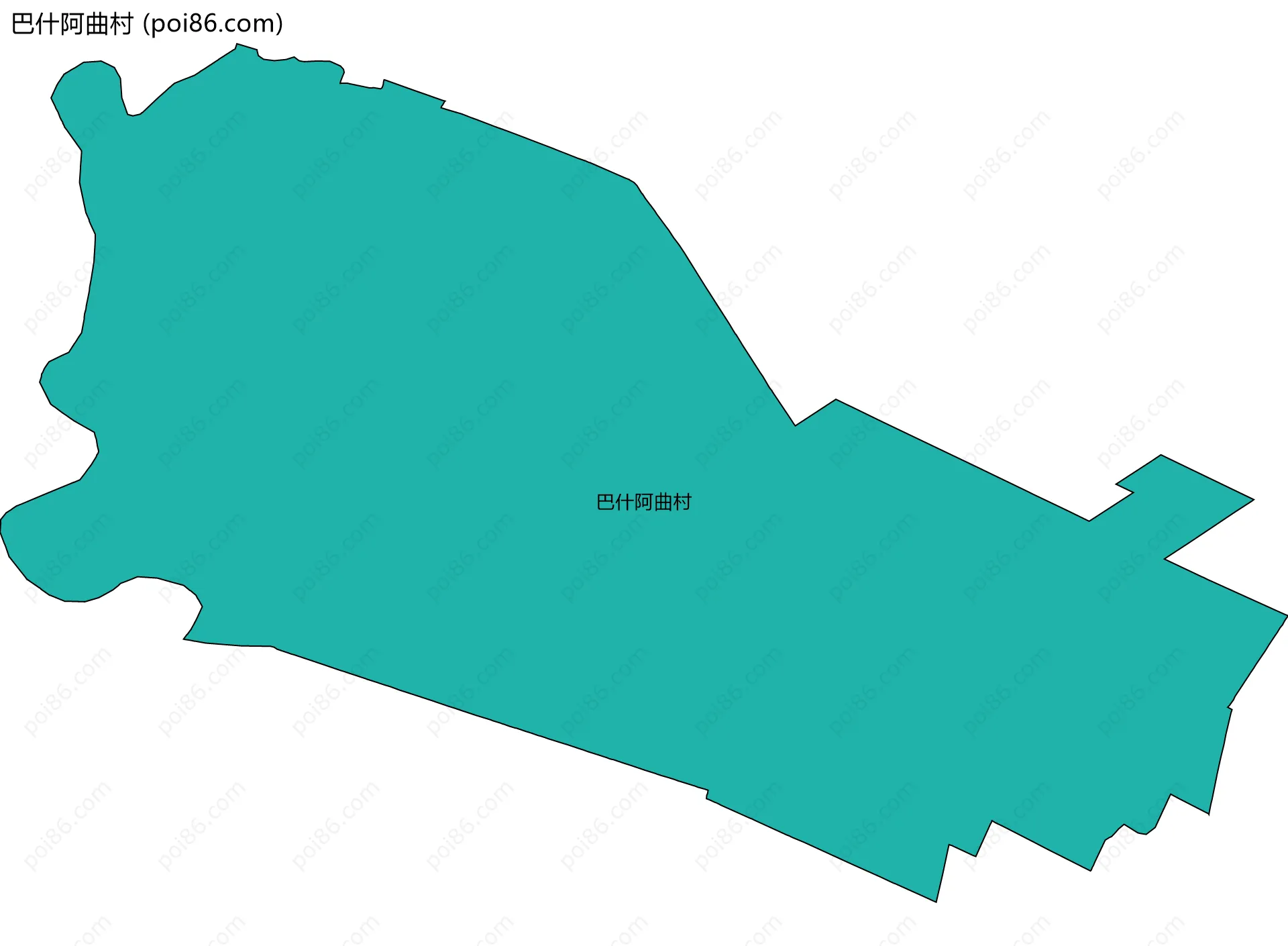 巴什阿曲村边界地图