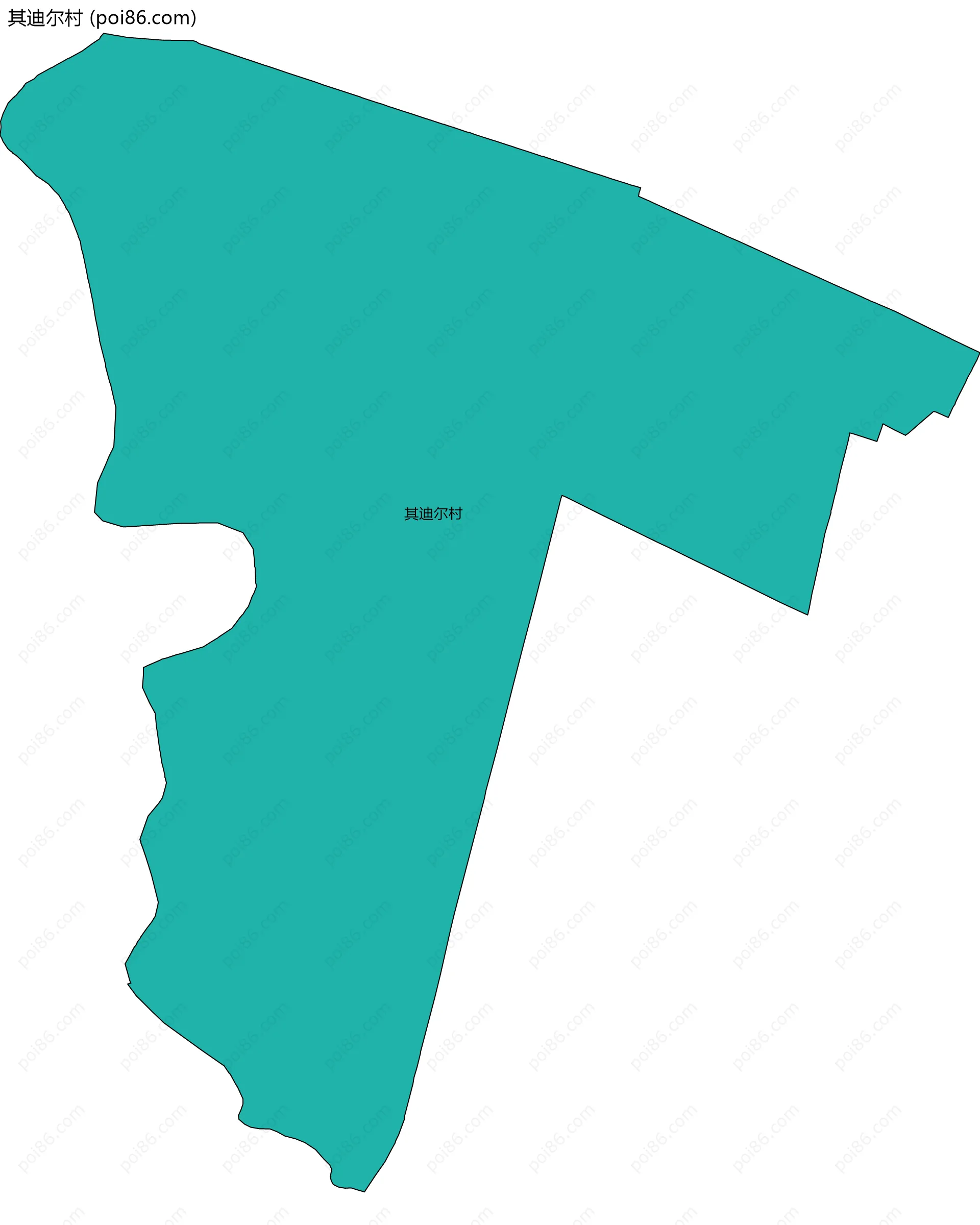 其迪尔村边界地图