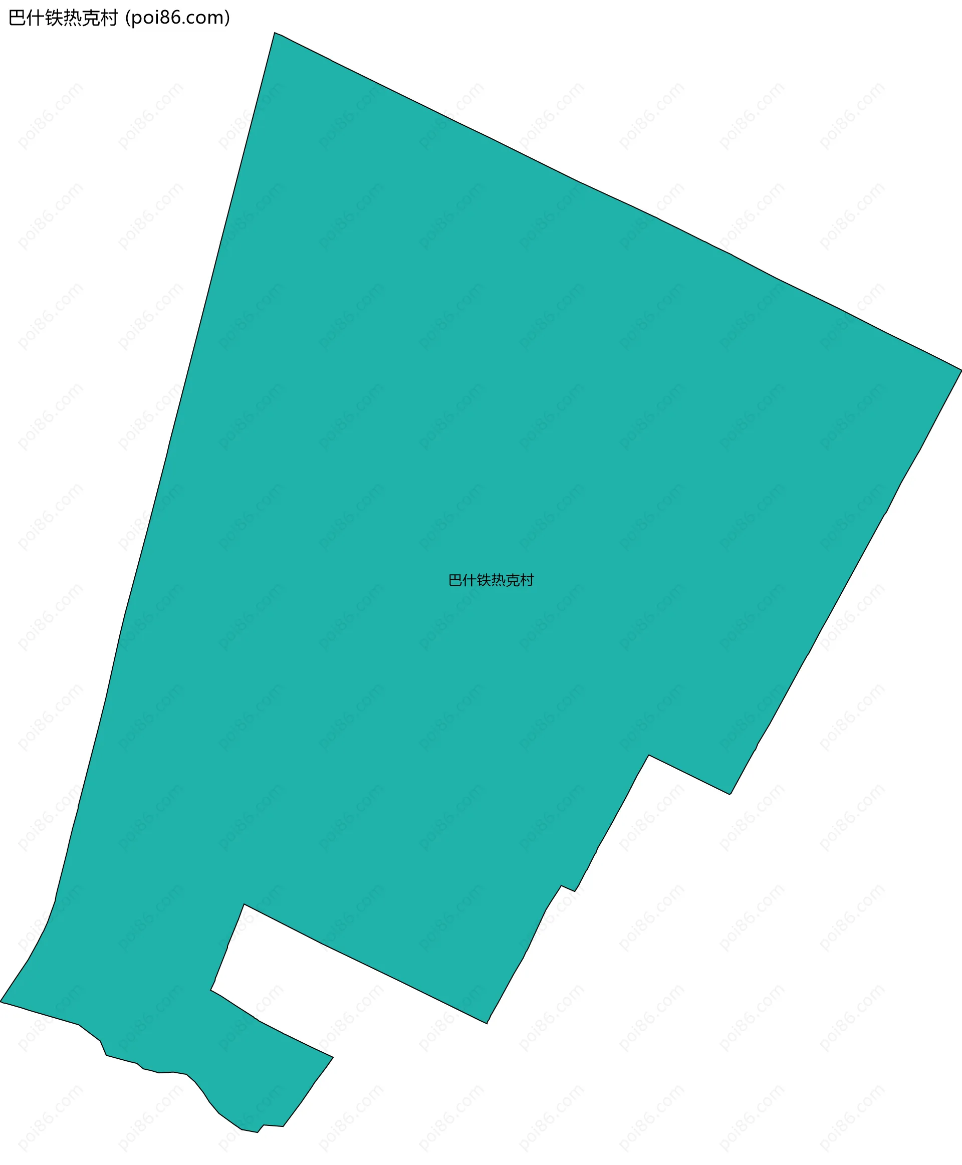 巴什铁热克村边界地图