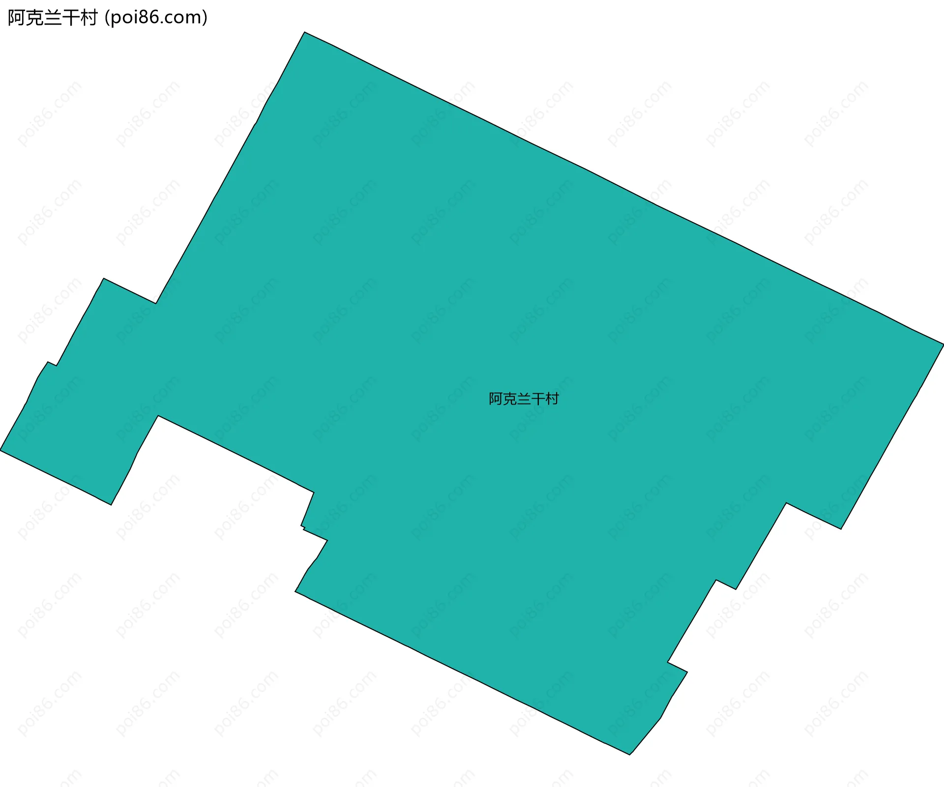 阿克兰干村边界地图