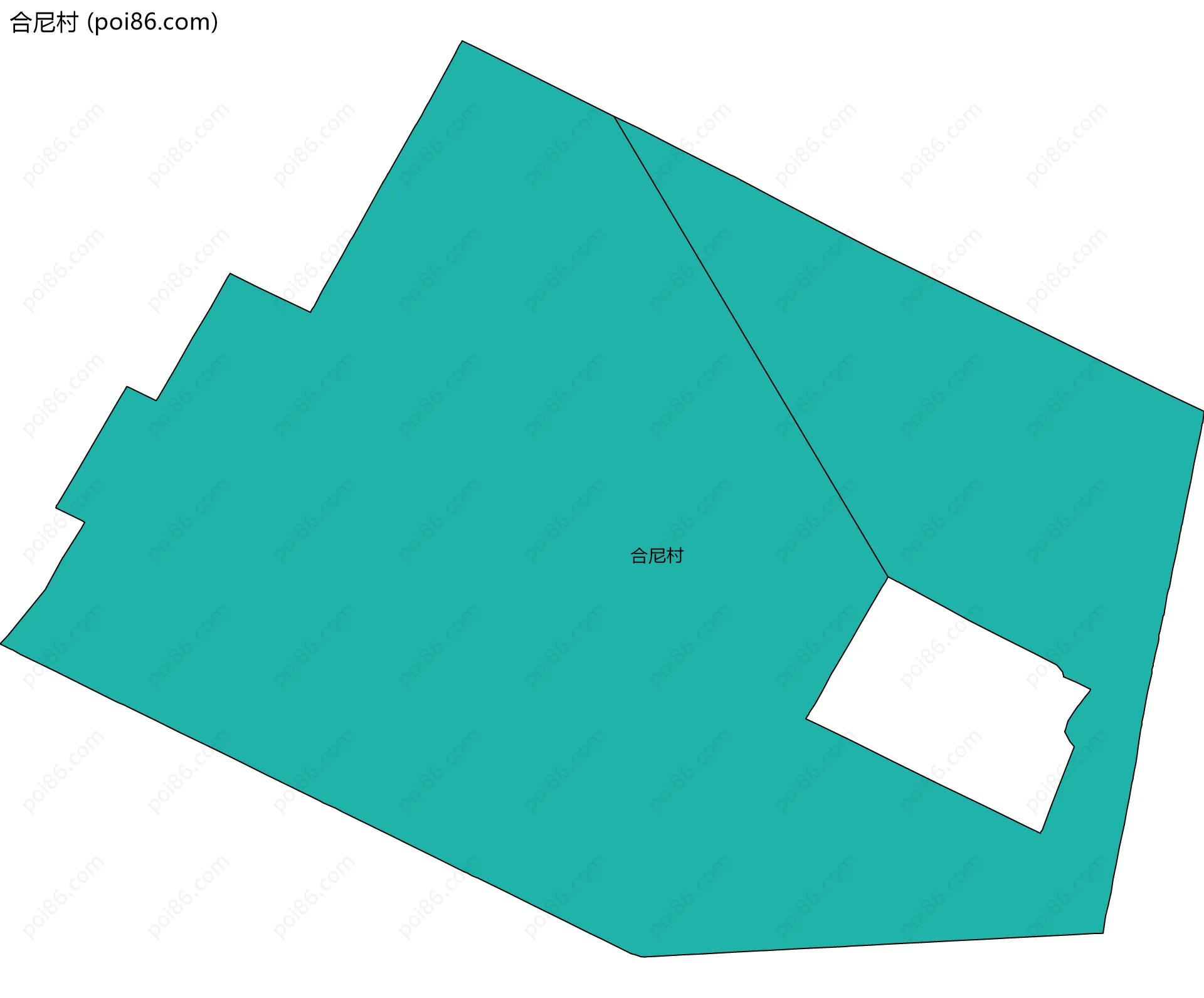 合尼村边界地图