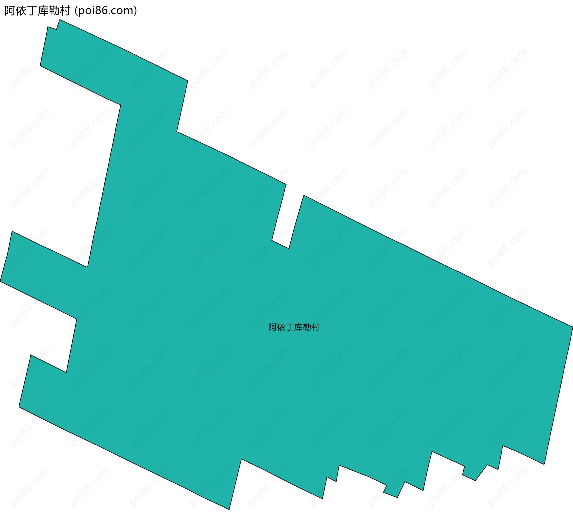 阿依丁库勒村边界地图