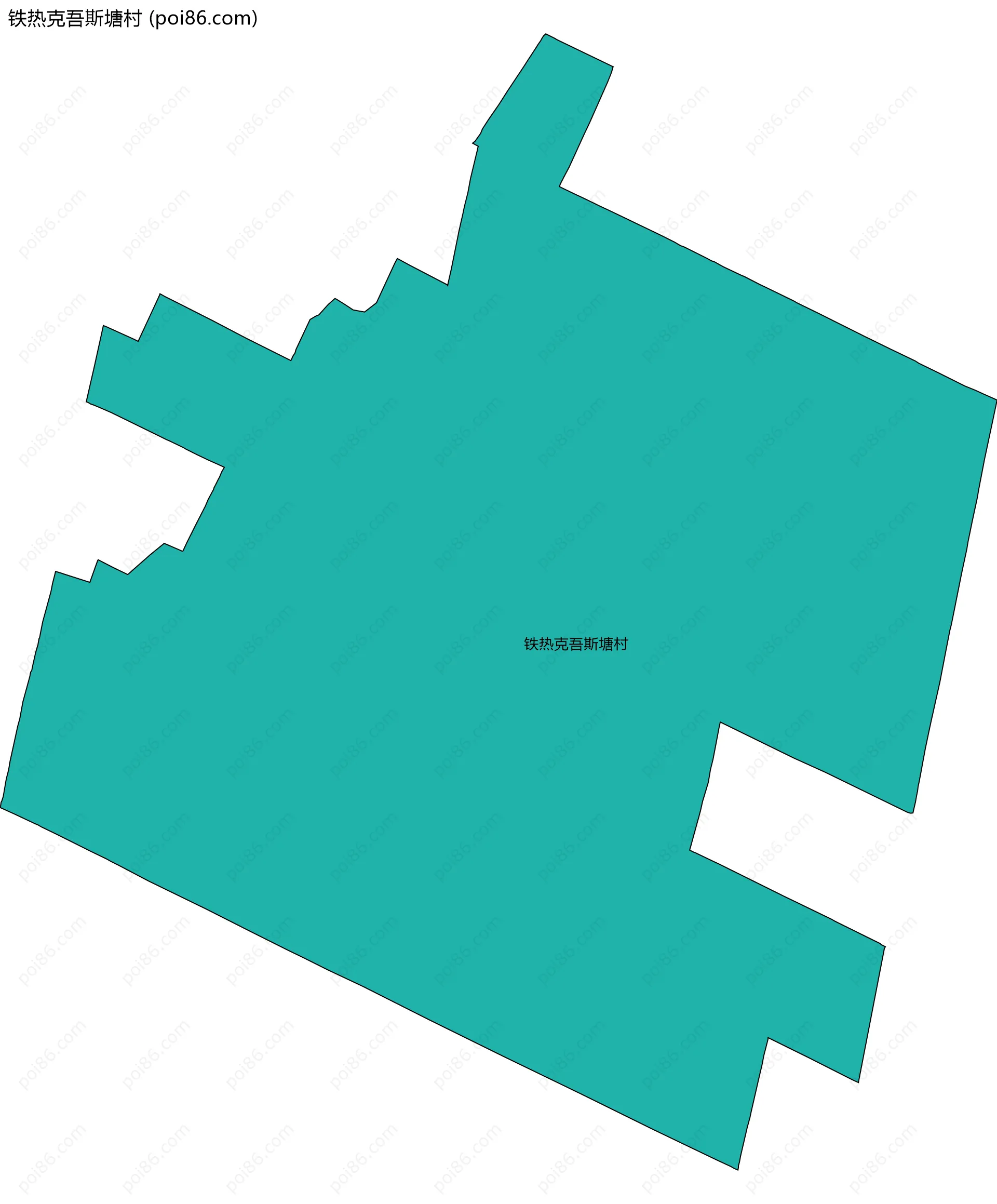 铁热克吾斯塘村边界地图