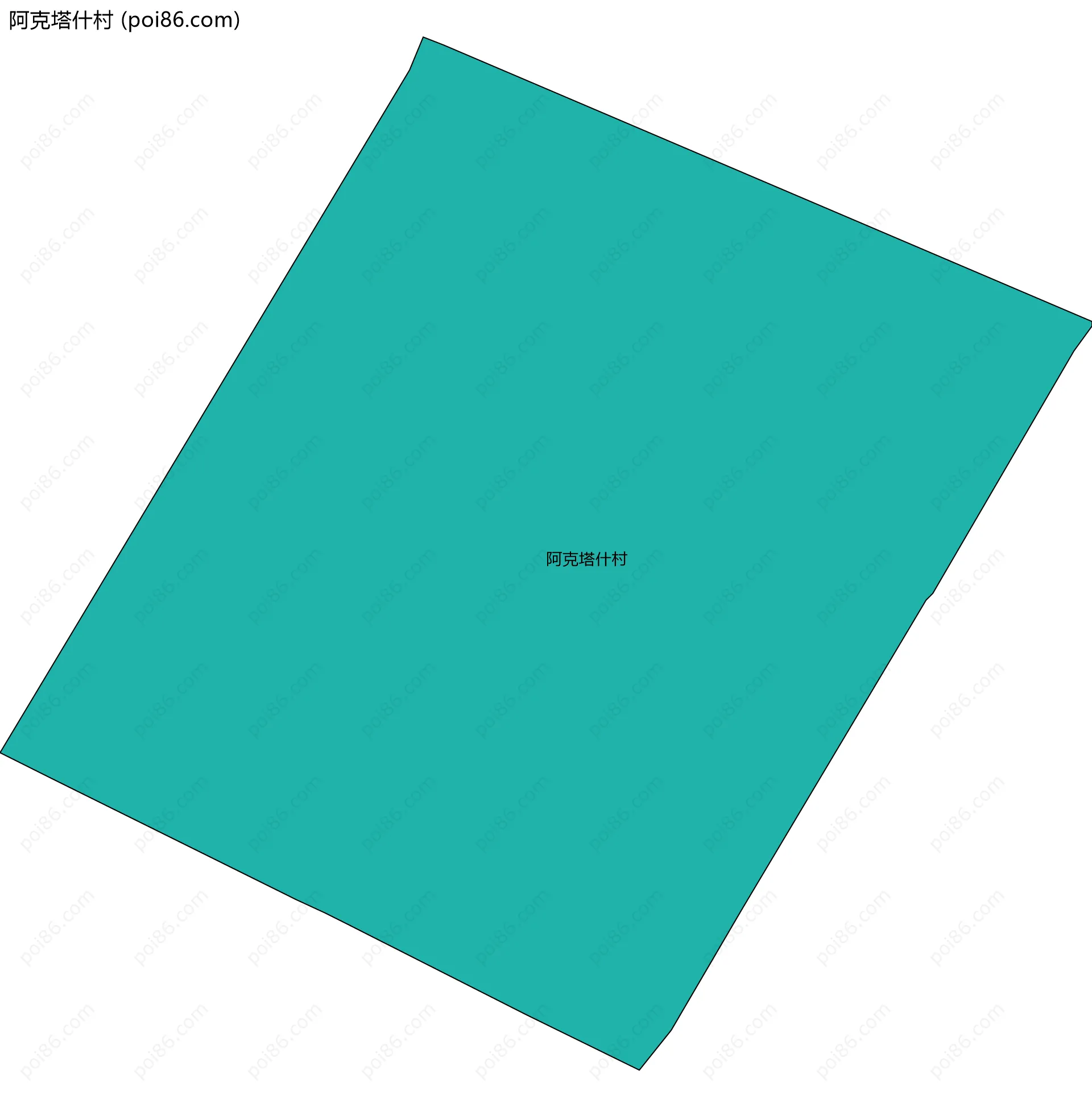 阿克塔什村边界地图