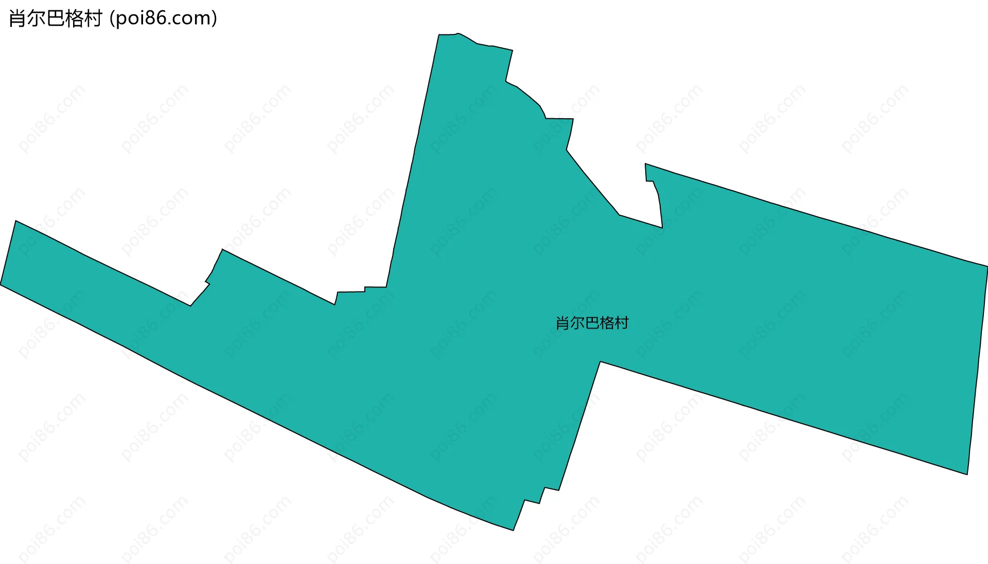肖尔巴格村边界地图