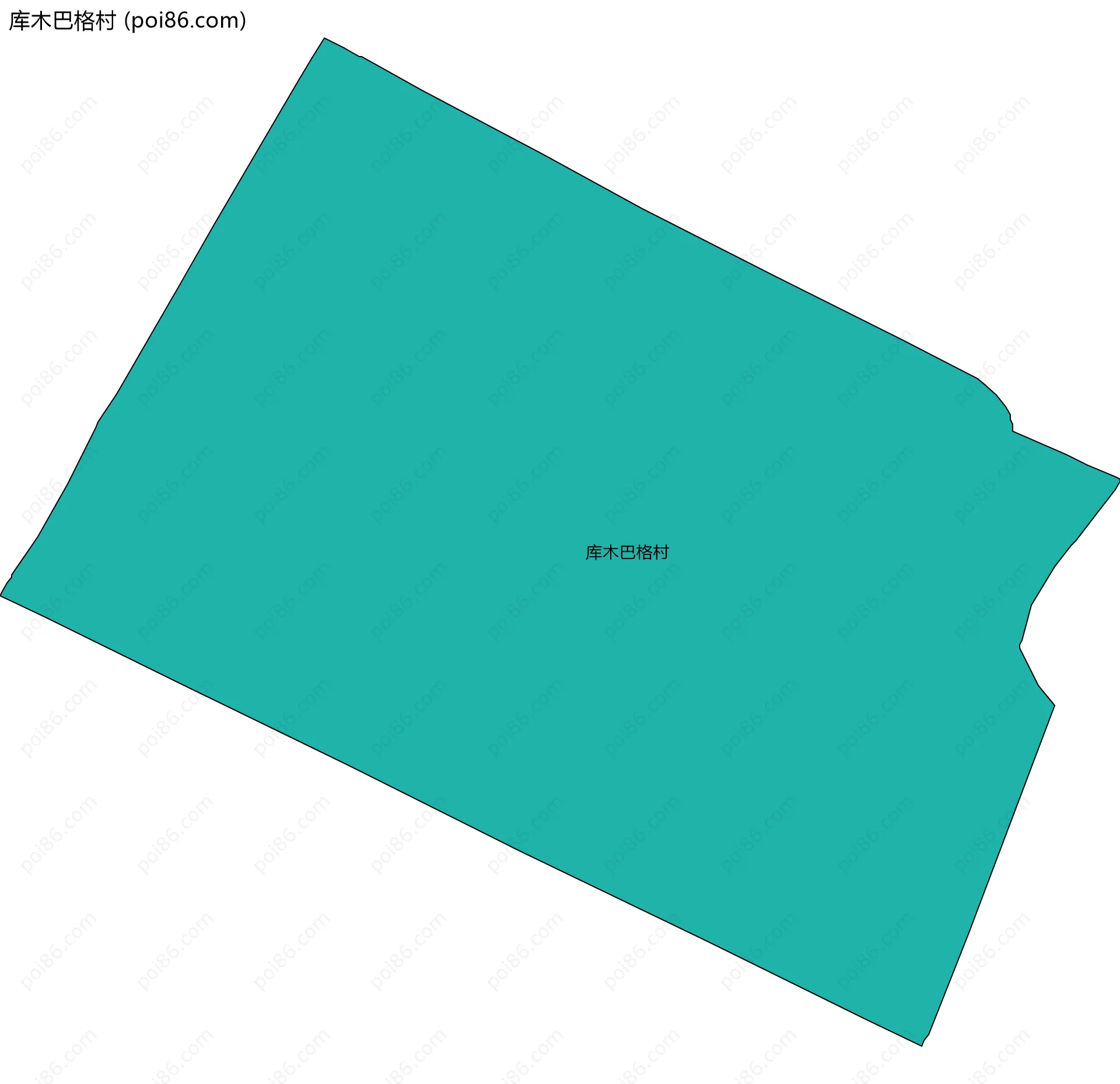 库木巴格村边界地图