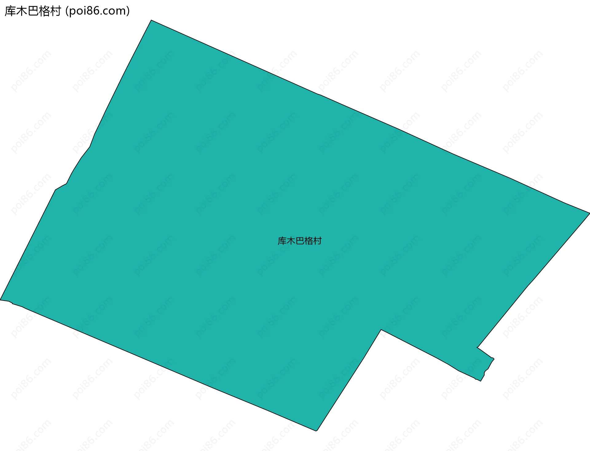 库木巴格村边界地图