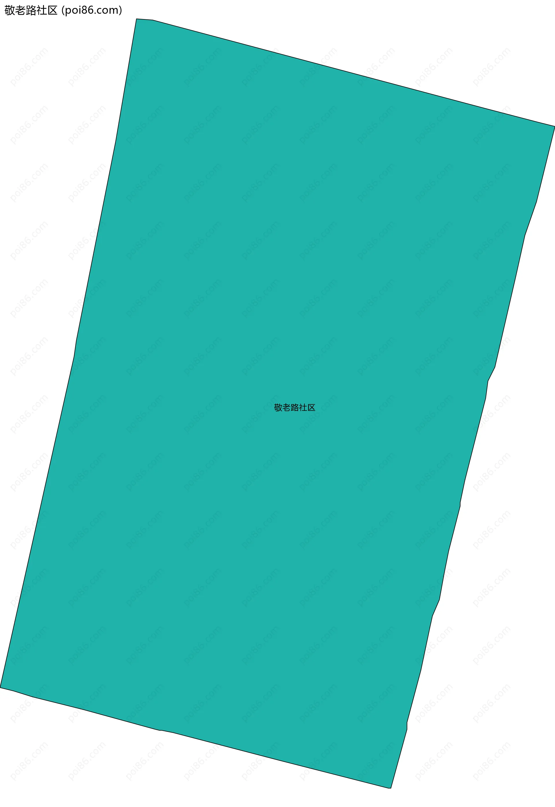 敬老路社区边界地图