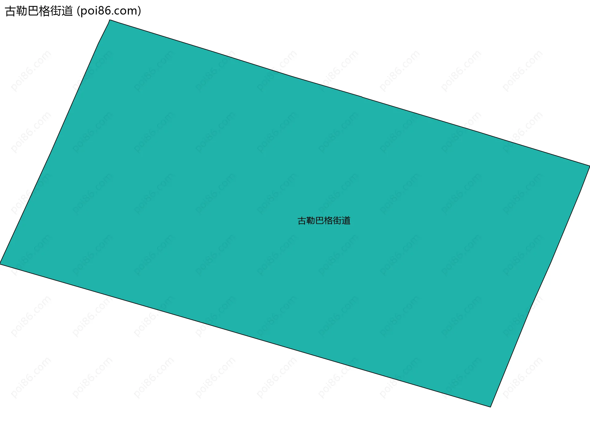 古勒巴格街道边界地图