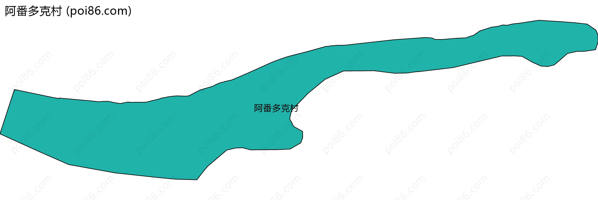 阿番多克村边界地图