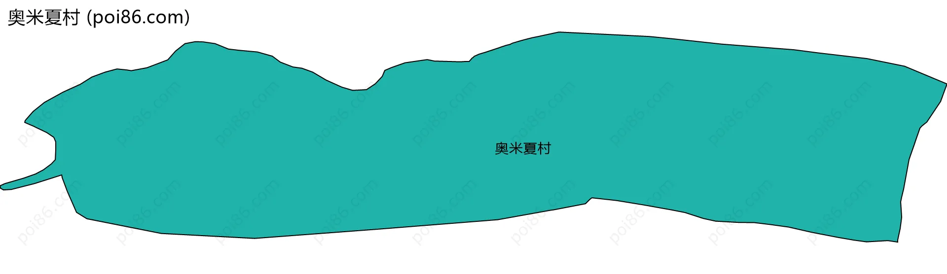 奥米夏村边界地图