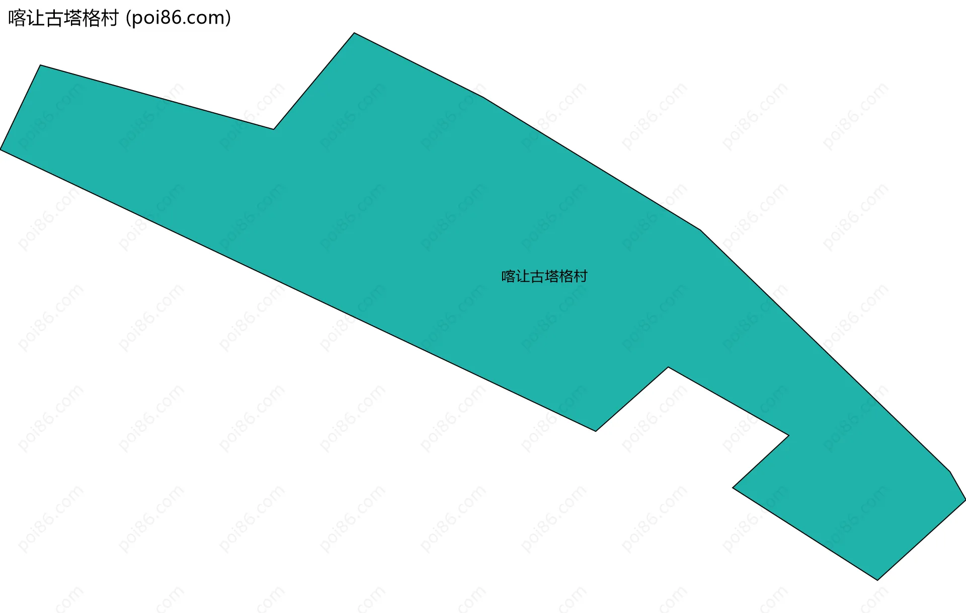 喀让古塔格村边界地图