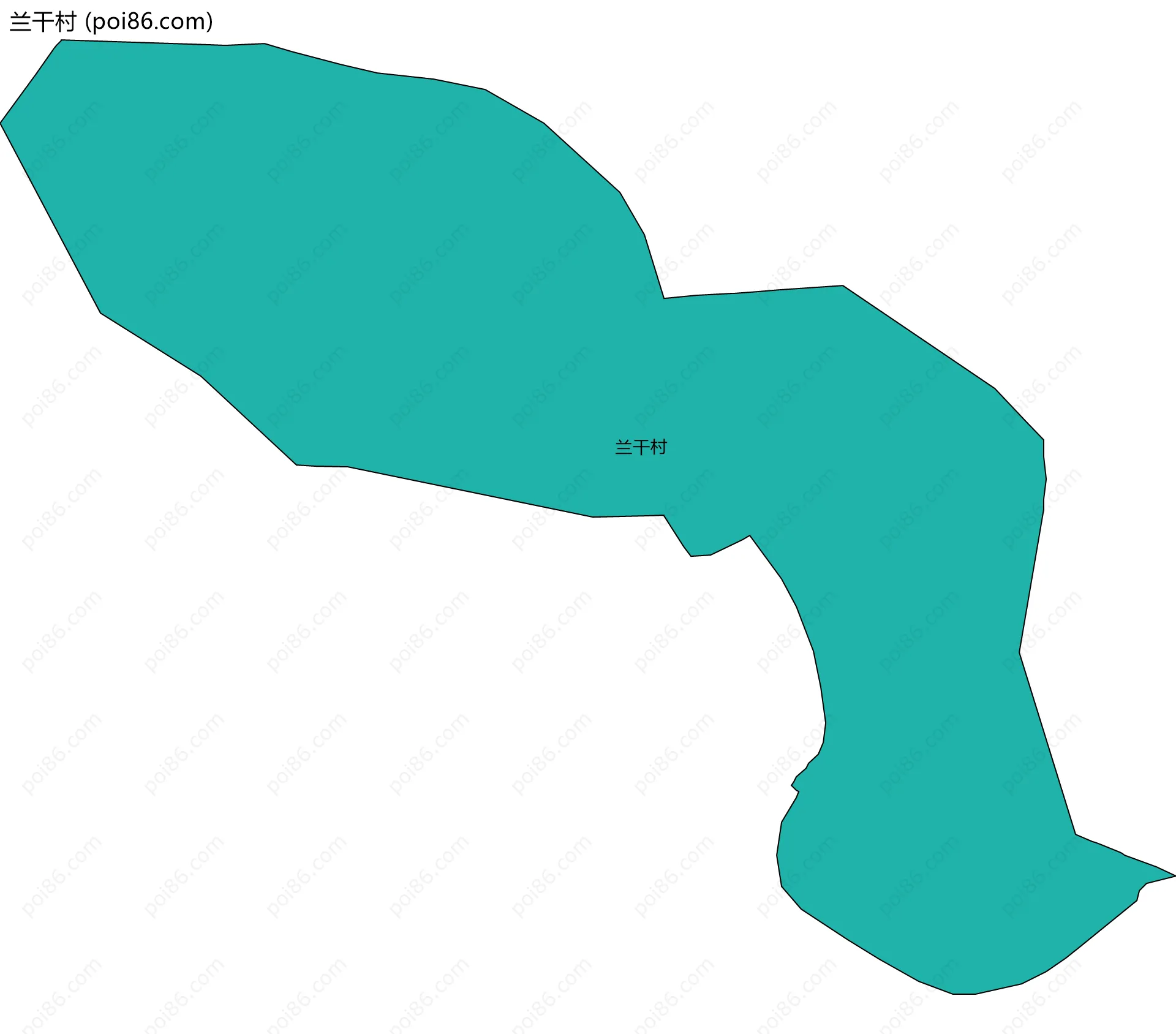 兰干村边界地图