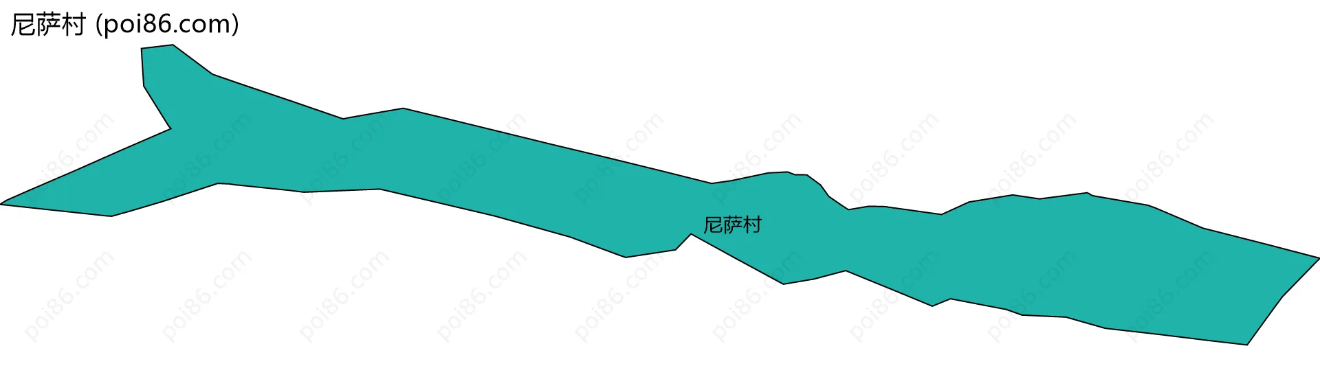尼萨村边界地图