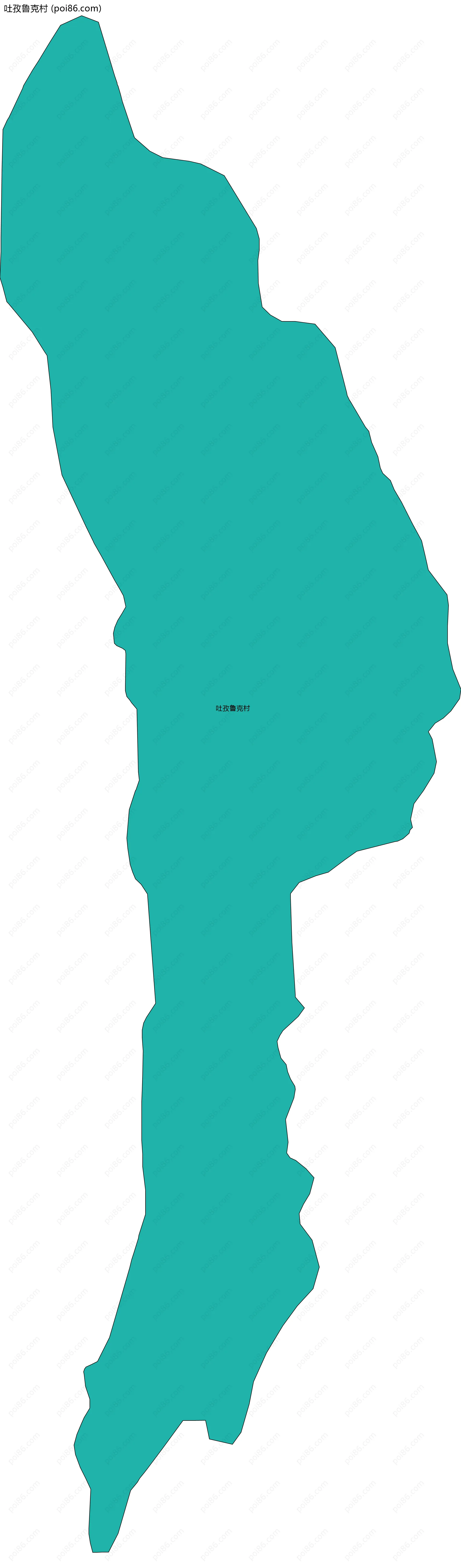 吐孜鲁克村边界地图