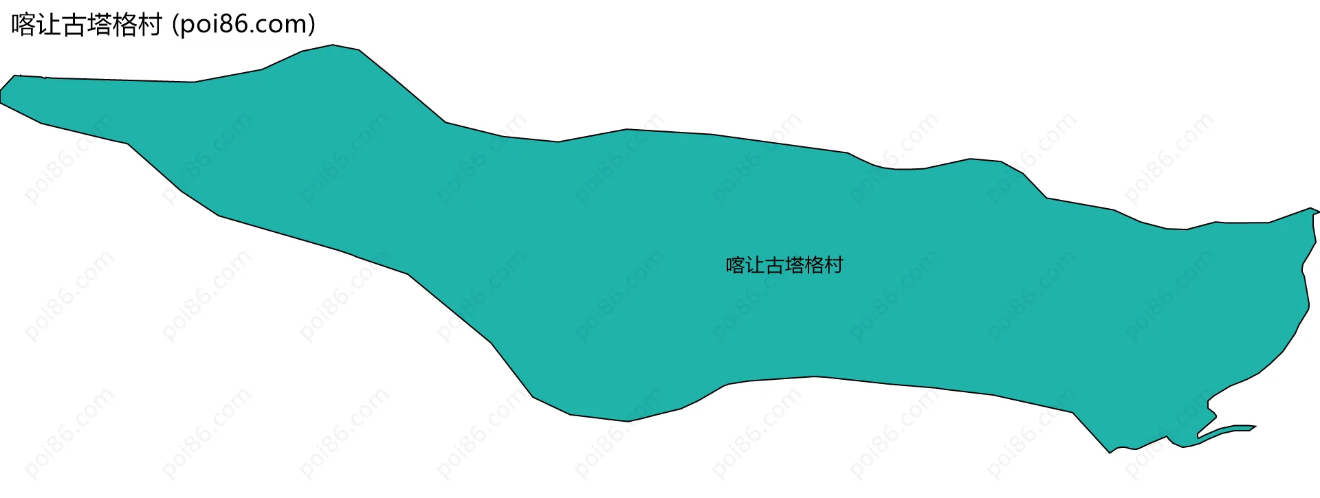 喀让古塔格村边界地图