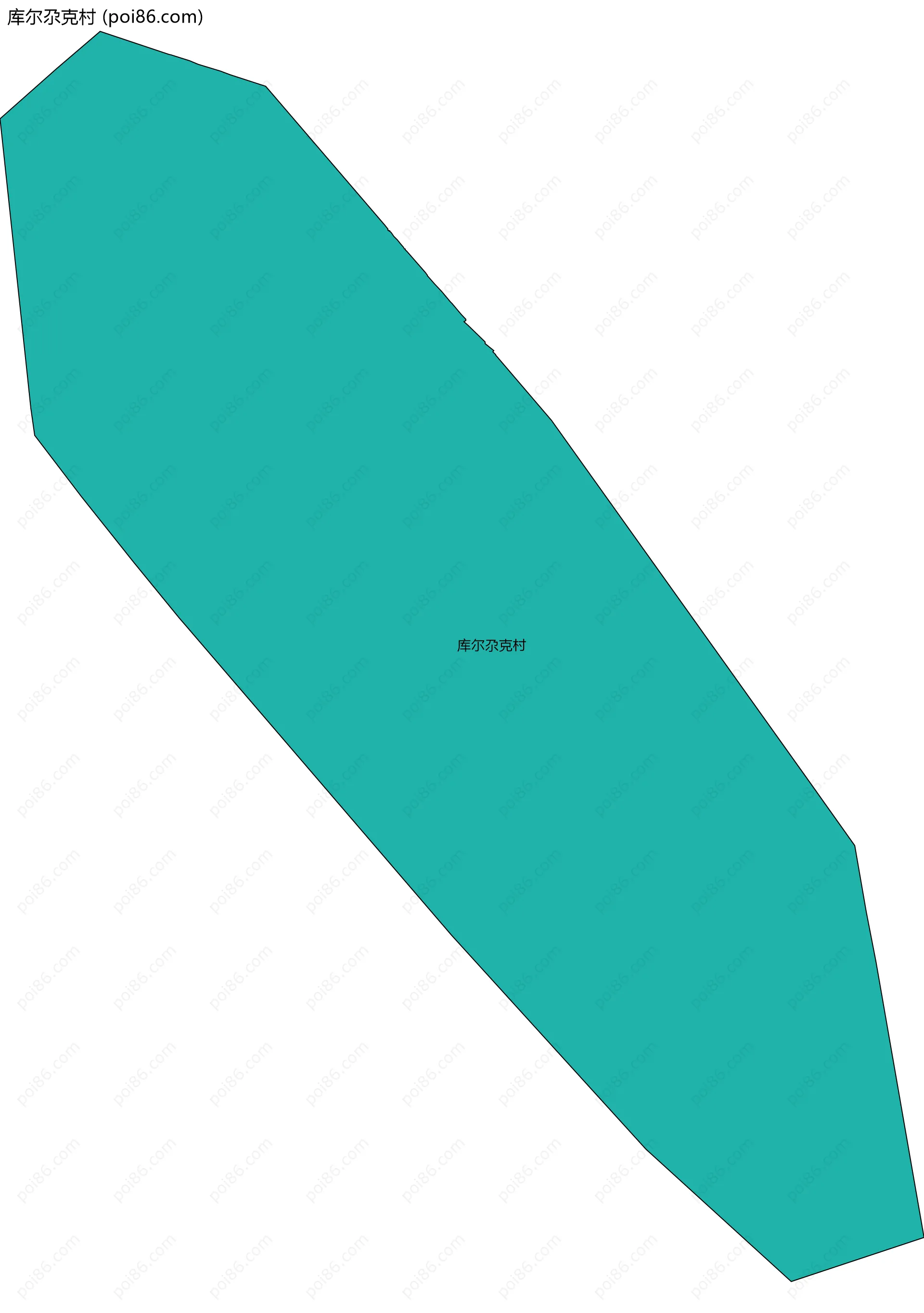 库尔尕克村边界地图